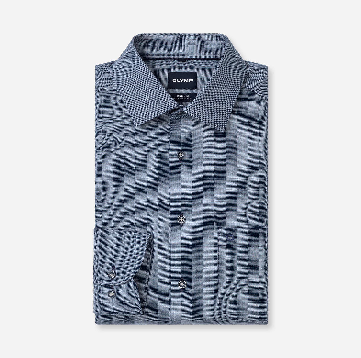 OLYMP Langarmhemd »Luxor« Businesshemd, New-Kentkragen, Modern Fit