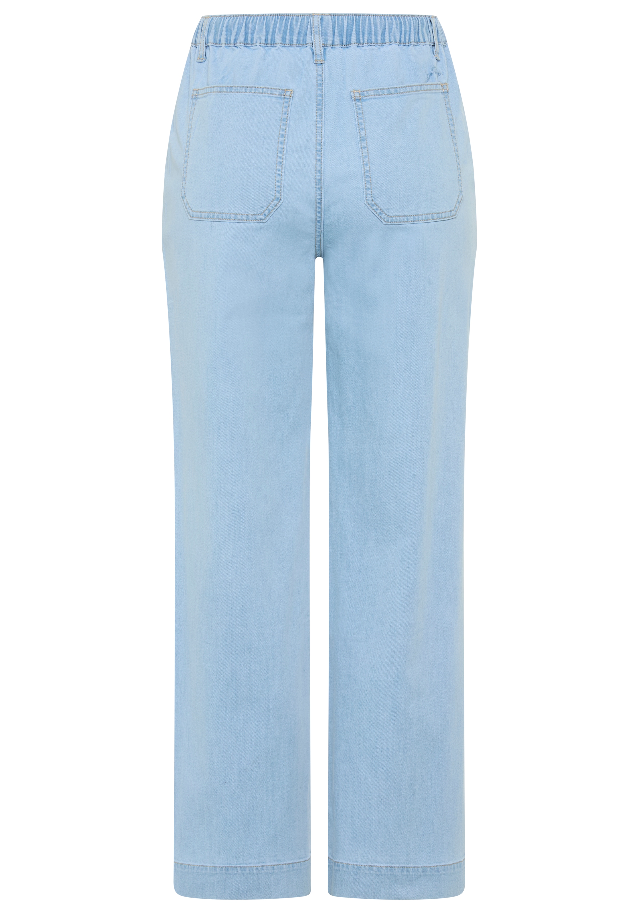 KangaROOS Weite Jeans weite Beinweite, normale Leibhöhe, knöchellanger Schnitt