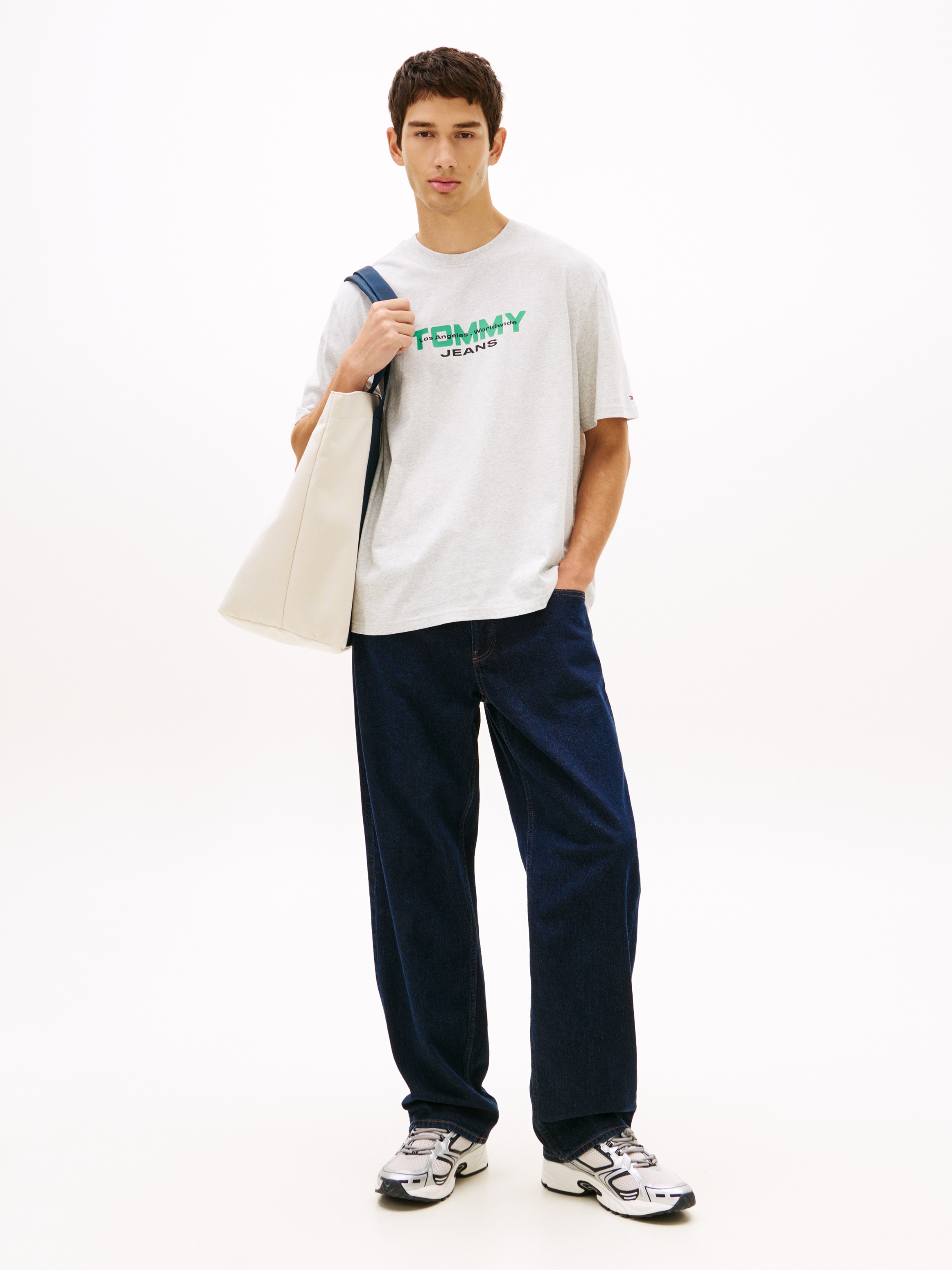Tommy Jeans T-Shirt »TJM 90S BLOCK« Relaxed fit mit Rundhalsausschnitt