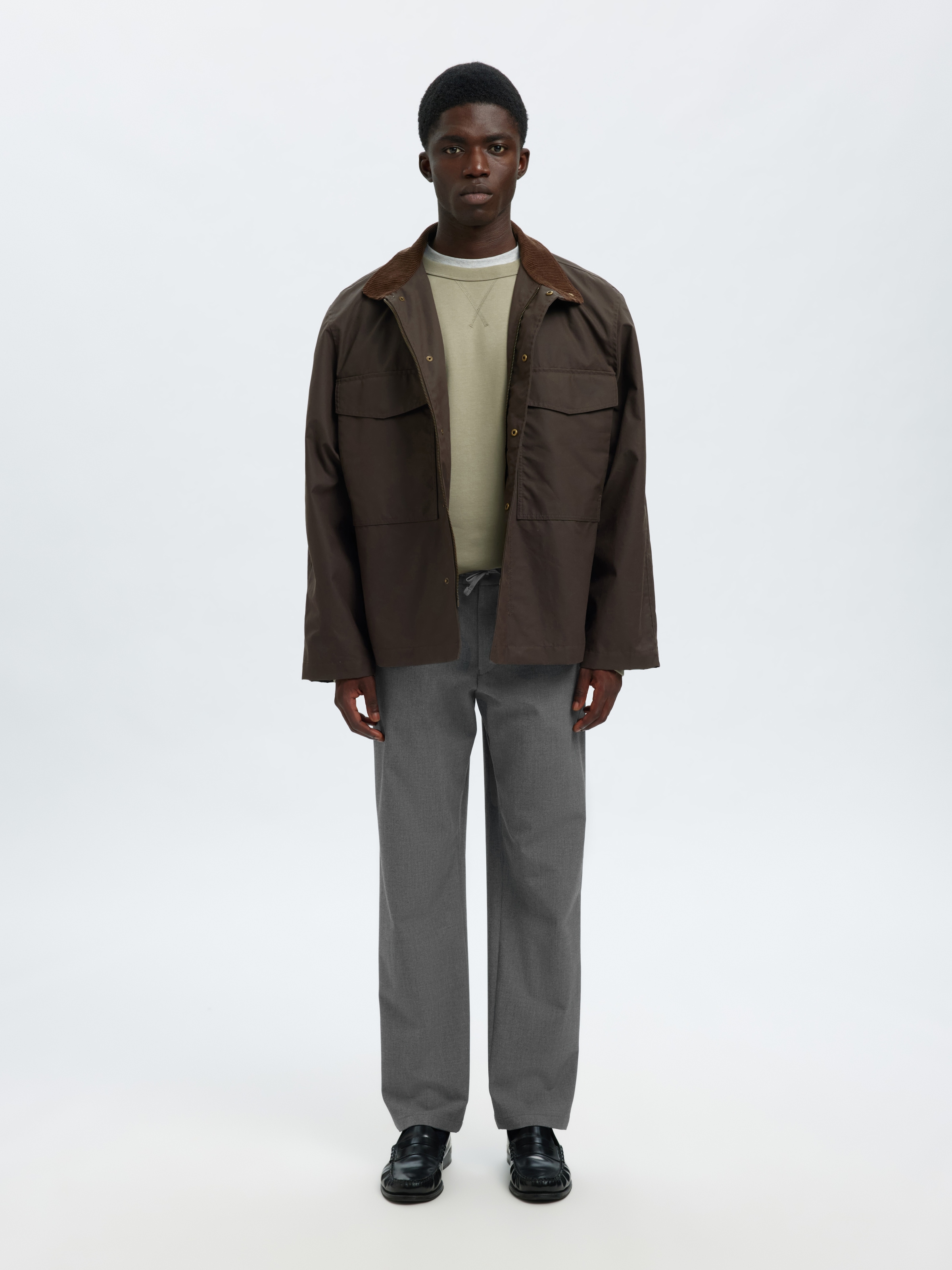 SELECTED Schlupfhose »SLH196-STRAIGHT ROBERT STRING PANT NOOS«  Materialmix, gerade geschnitten