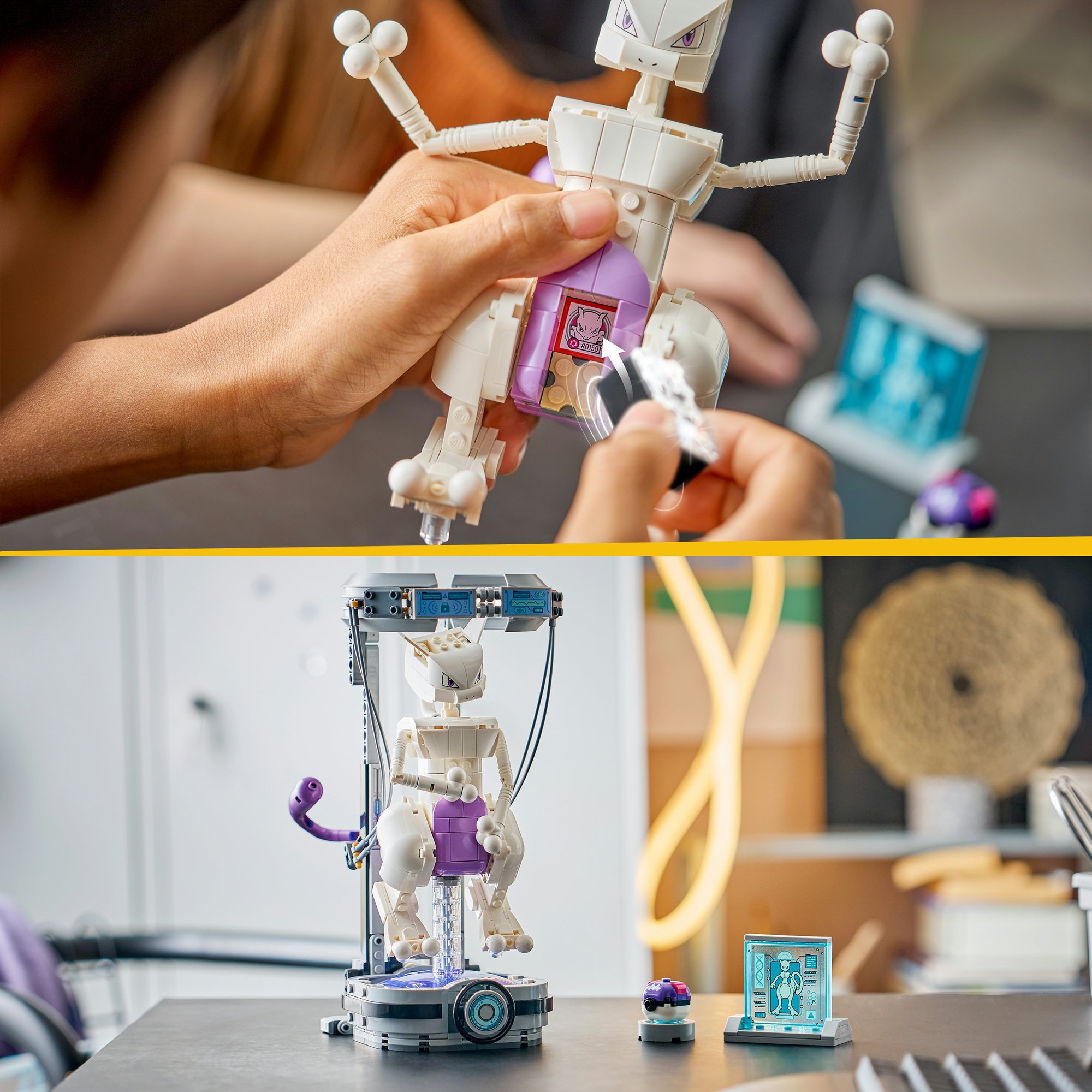 LEGO® Konstruktionsspielsteine »SMART Play: Mewtus Ausbruch aus dem Labor (72163), LEGO Pokémon« Mit SMART Brick kombatibel (nicht im Lieferumfang enthalten)