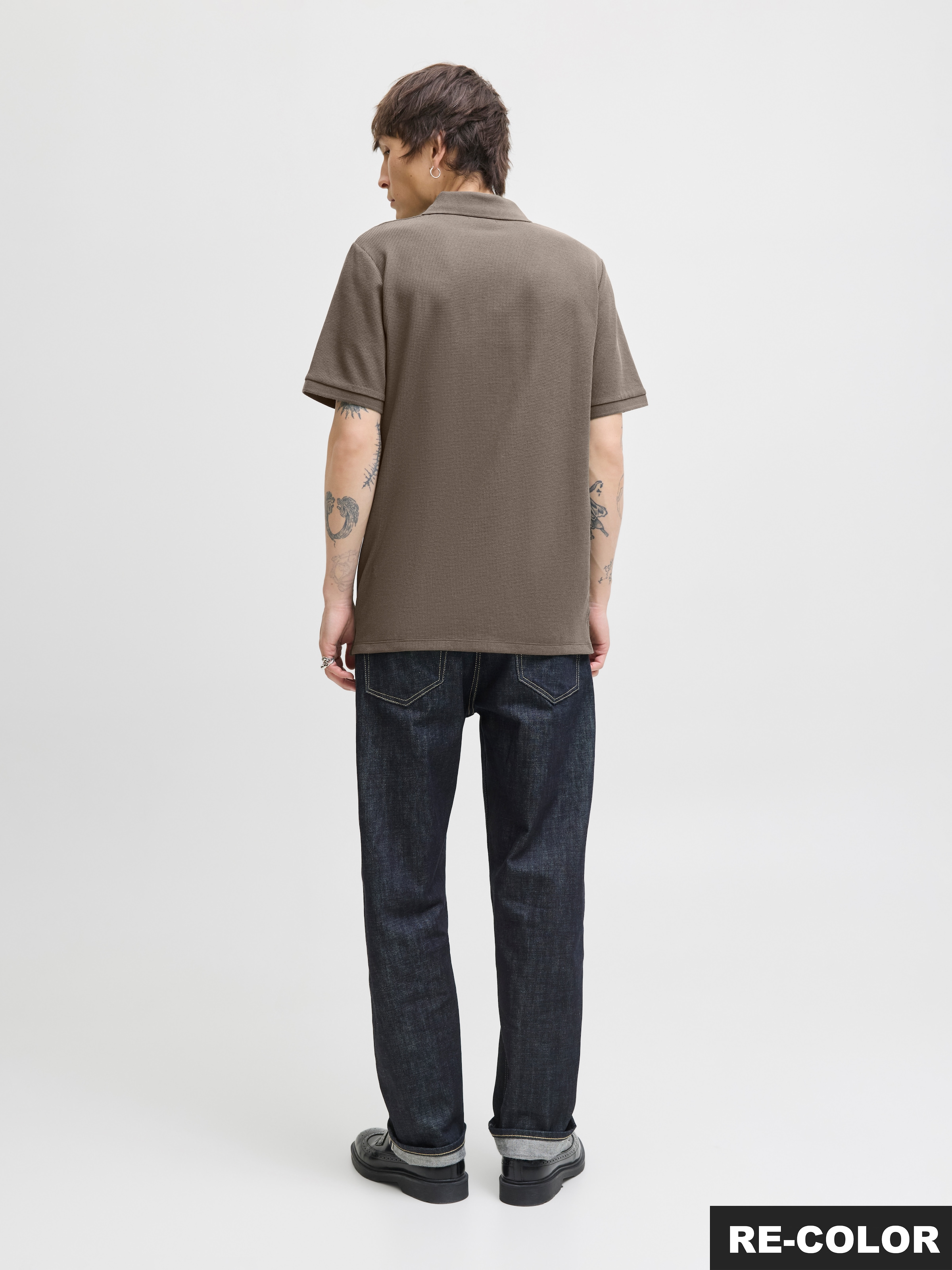 Jack & Jones Poloshirt »JJEAUSTIN ZIP POLO SS NOOS« mit Polokragen