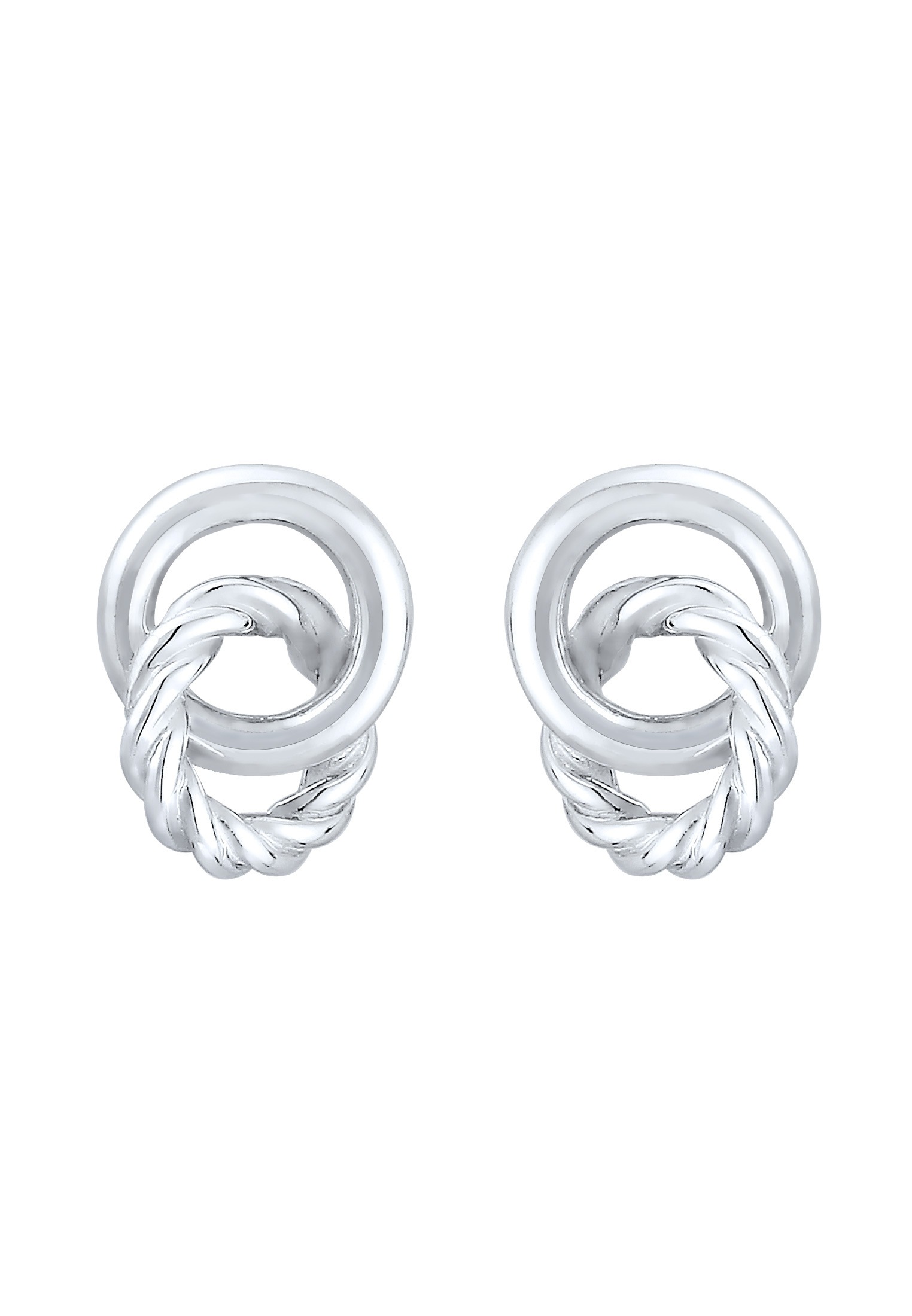 Elli Paar Ohrstecker »Ohrringe Ohrstecker Kreis Knoten 925 Sterling Silber«