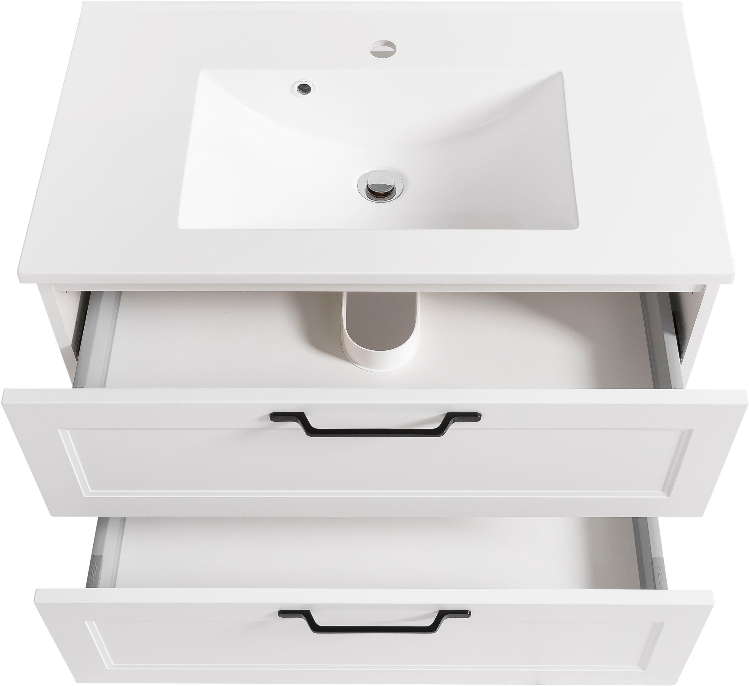 welltime Badmöbel-Set »Lana«, (Komplett-Set, 2 St.), Badezimmer-Set, 2-teilig, inkl. Waschbecken, 80 cm breit