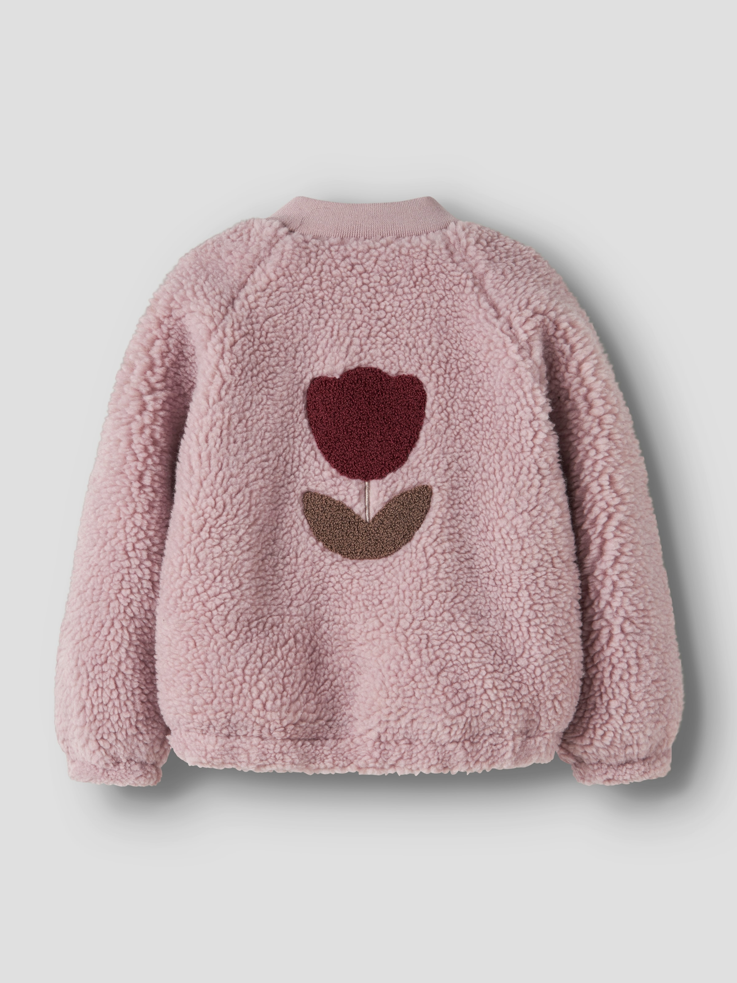 Name It Plüschjacke »NMFMIFFY SHERPA JACKET« Kunstfaser, mit Rückenmotiv