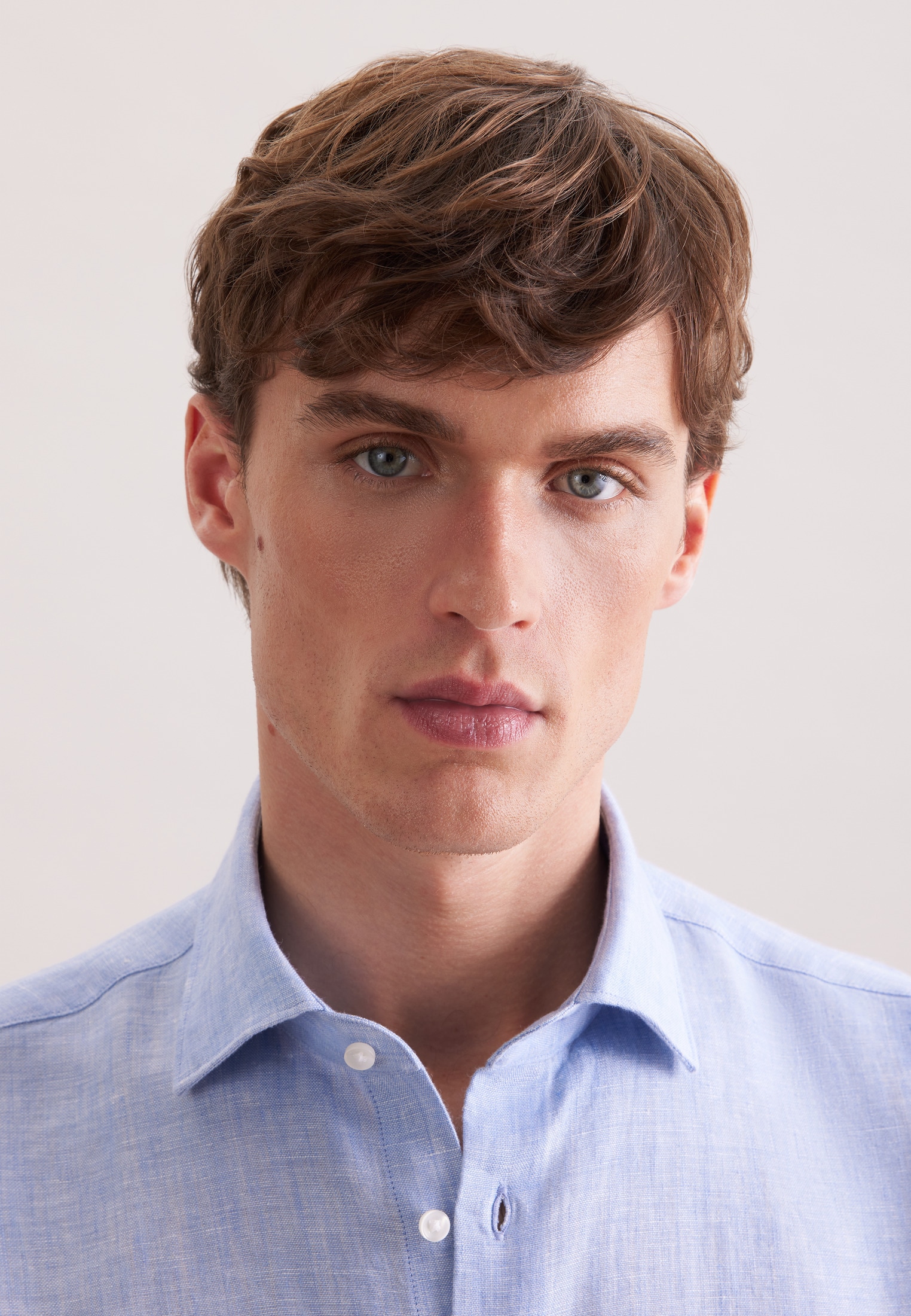 seidensticker Leinenhemd »Schwarze Rose« Shaped 1/1 Kentkragen Uni