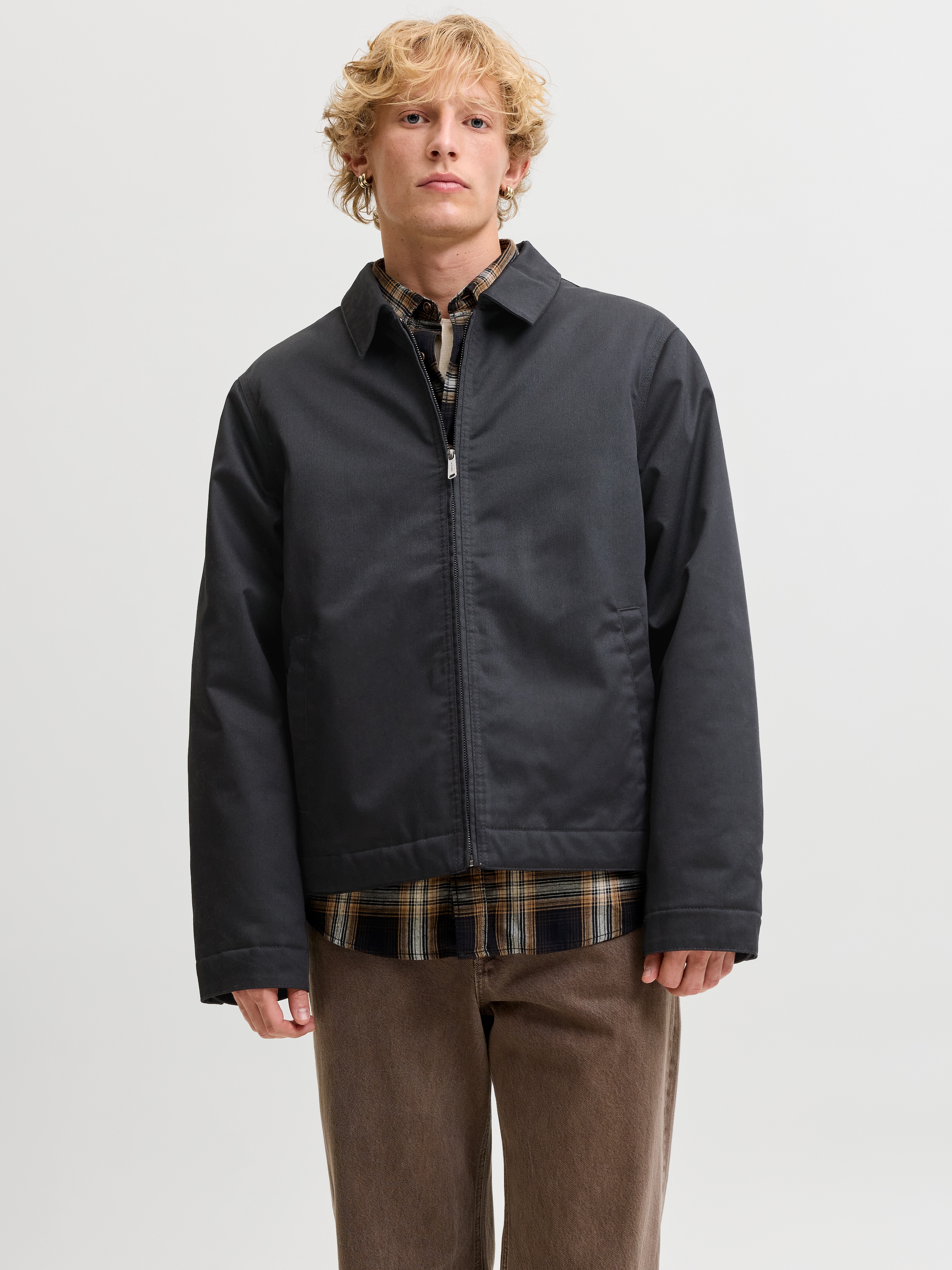 Jack & Jones Kurzjacke »JJECOLTON WORKER JACKET NOOS« Materialmix, regular fit