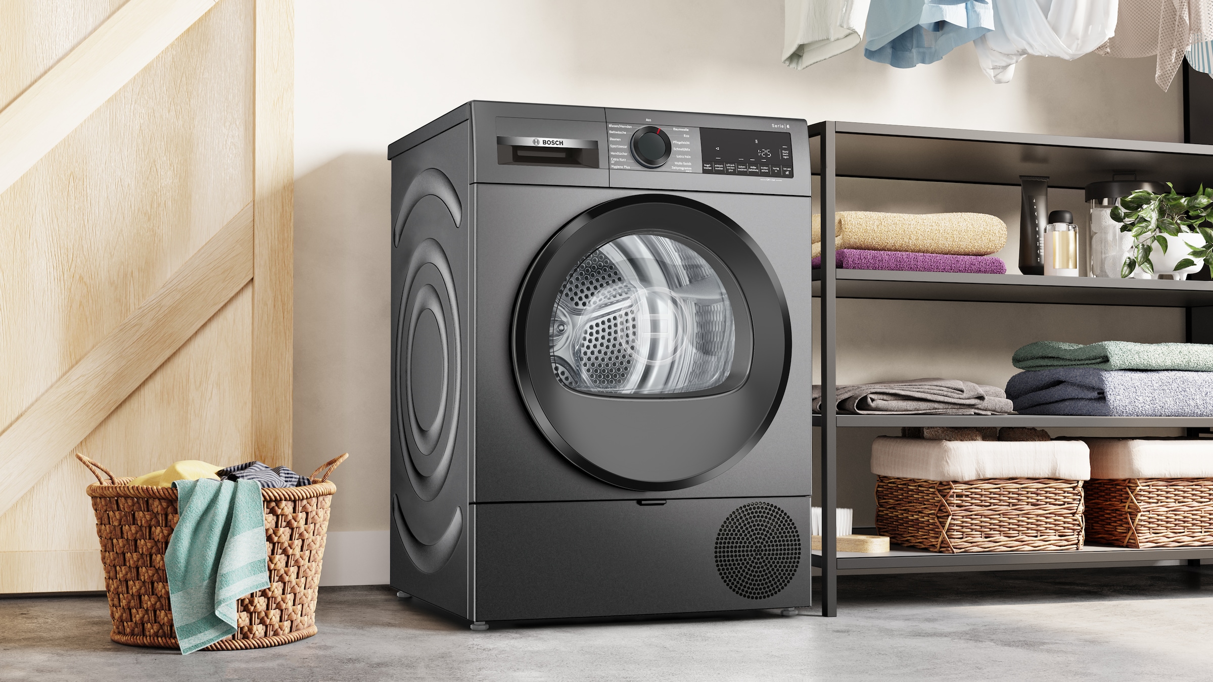 BOSCH Wärmepumpentrockner »WQG243DR10« Serie 6 Einfache Reinigung dank Easy Clean Filter, Bettwäscheprogramm
