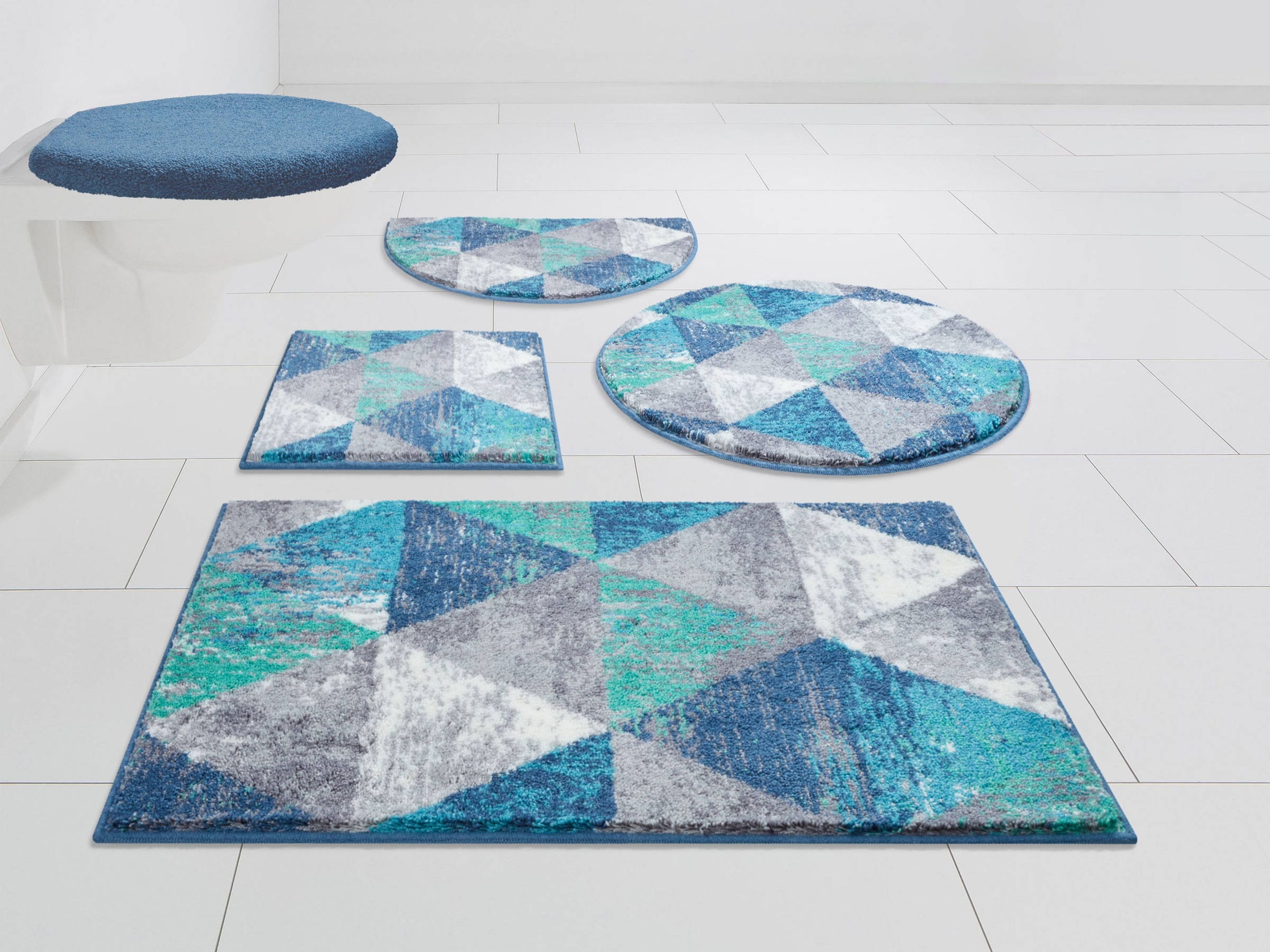 Grund Badematte »Curati« Höhe 20 mm rutschhemmend beschichtet fußbodenheizungsgeeignet strapazierfähig flauschige Oberfläche, Made in Europe,...