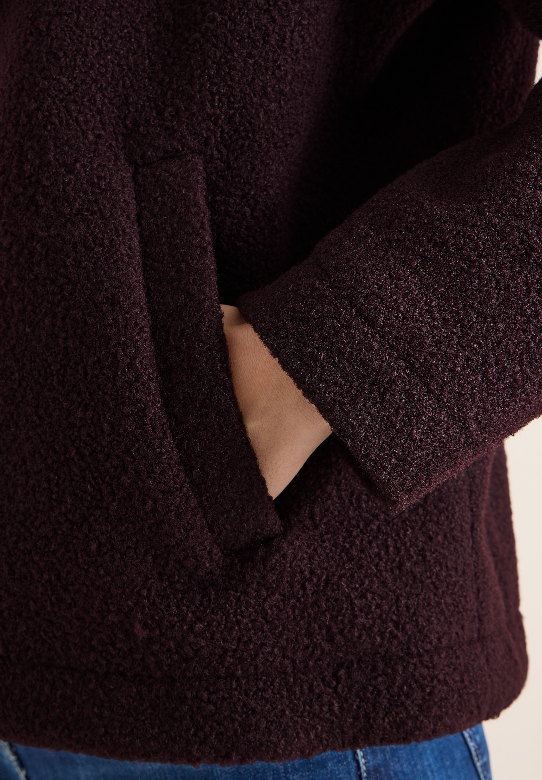 Cecil Kurzjacke ohne Kapuze in weicher Teddy-Qualität