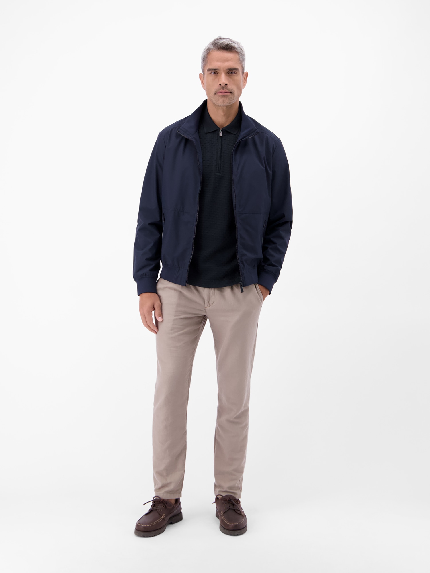 LERROS Poloshirt »Poloshirt mit Reißverschlusskragen in Strukturqualität«