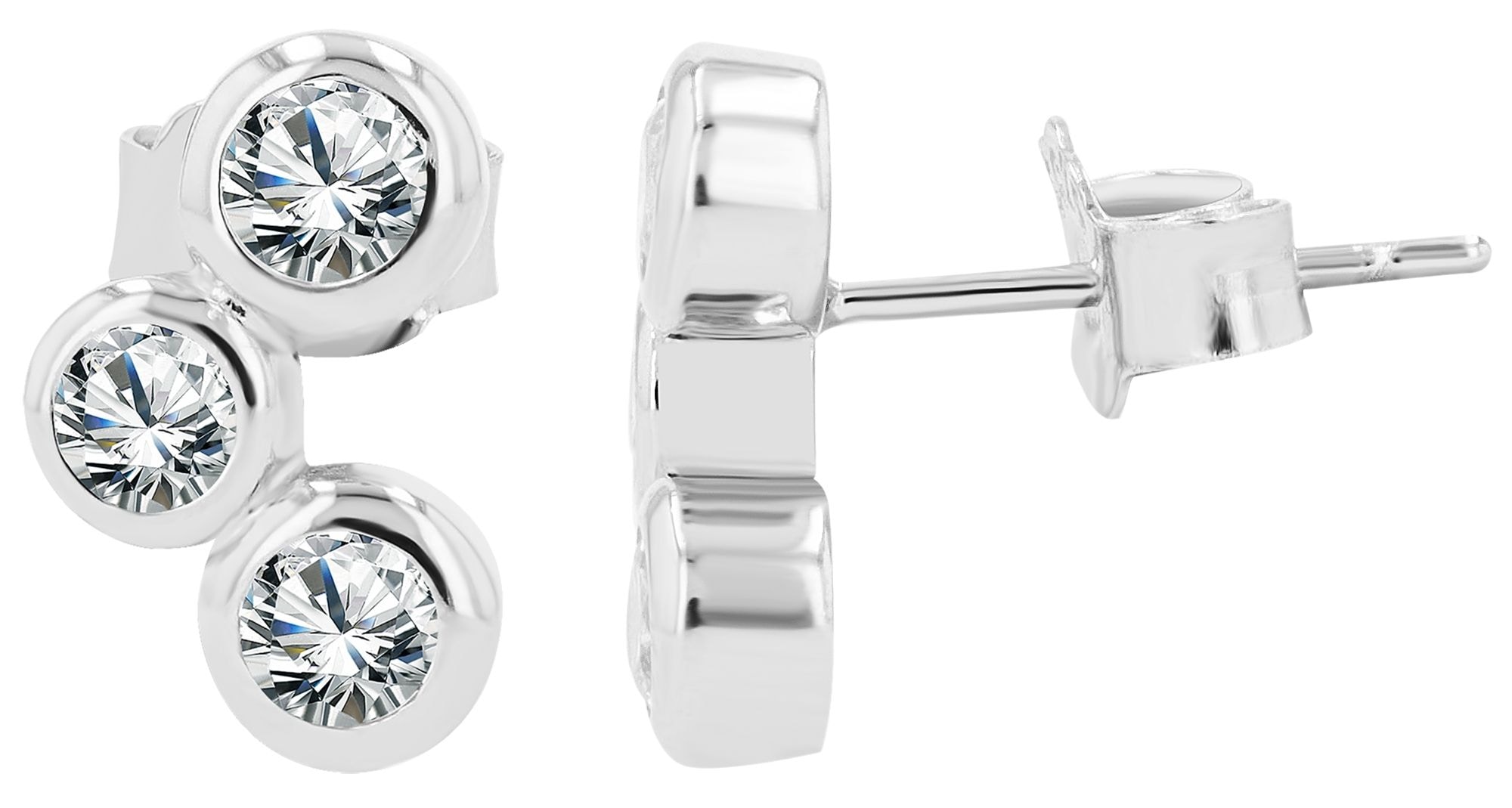 Adelia´s Paar Ohrstecker »Damen Ohrringe ¿ Ohrstecker aus 925 Silber«
