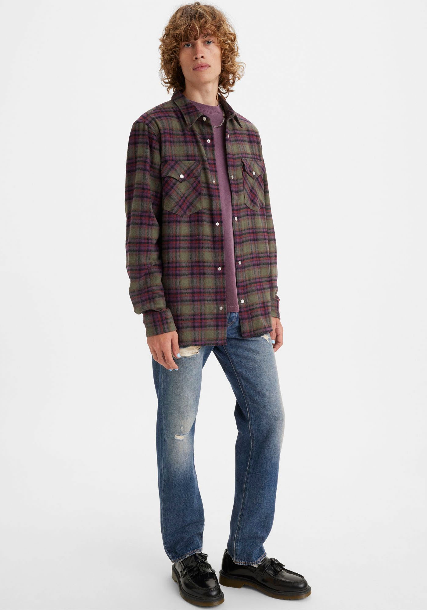 Levi's® Destroyed-Jeans »501 VI'S ORIG«, mit Markenlabel