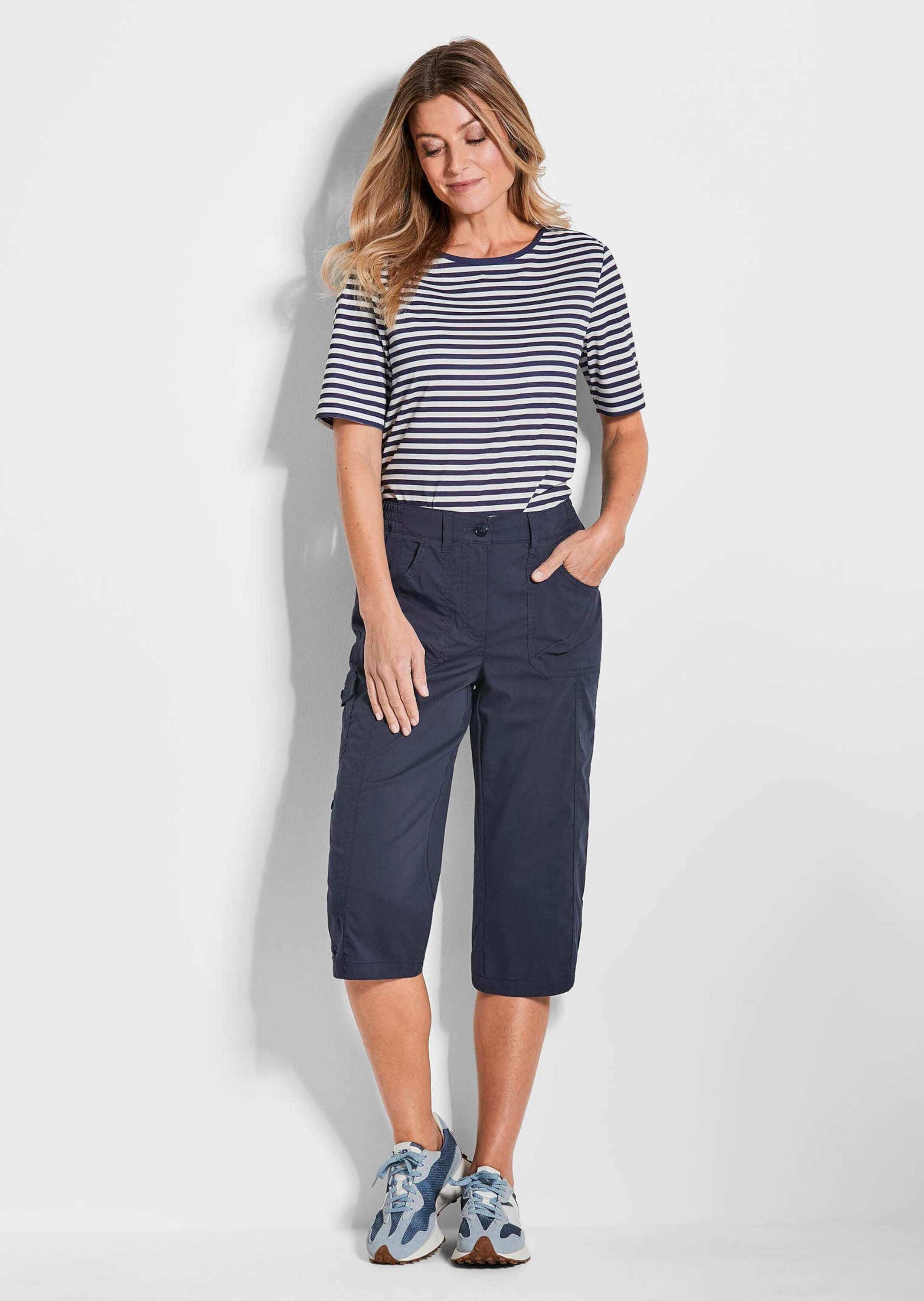 GOLDNER 7/8-Hose »Krempelbare Capri-Hose mit Funktion«