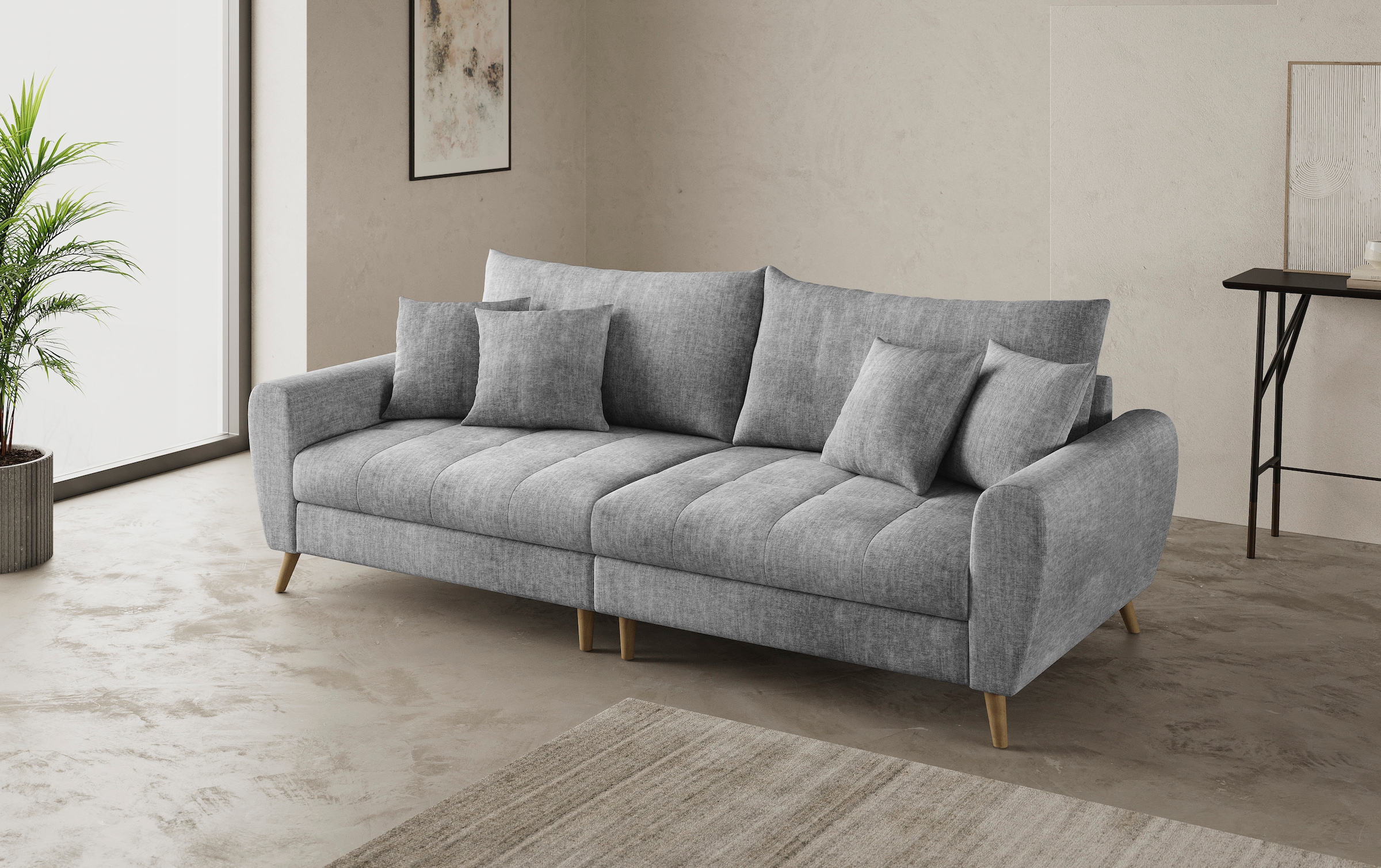 Mr. Couch Big-Sofa »Blackburn II«, Wahlweise mit Kaltschaumpolsterung bis 140 kg belastbar