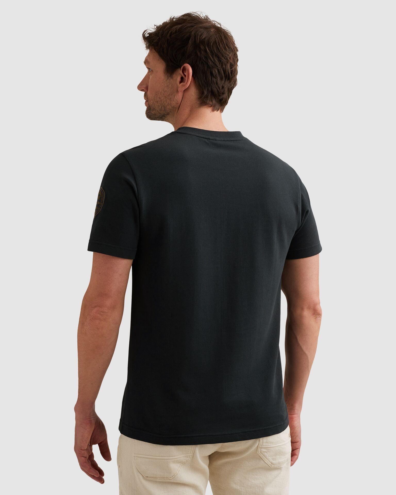 PME LEGEND T-Shirt »Short sleeve r-neck flat waffle jersey« mit Logo Prints