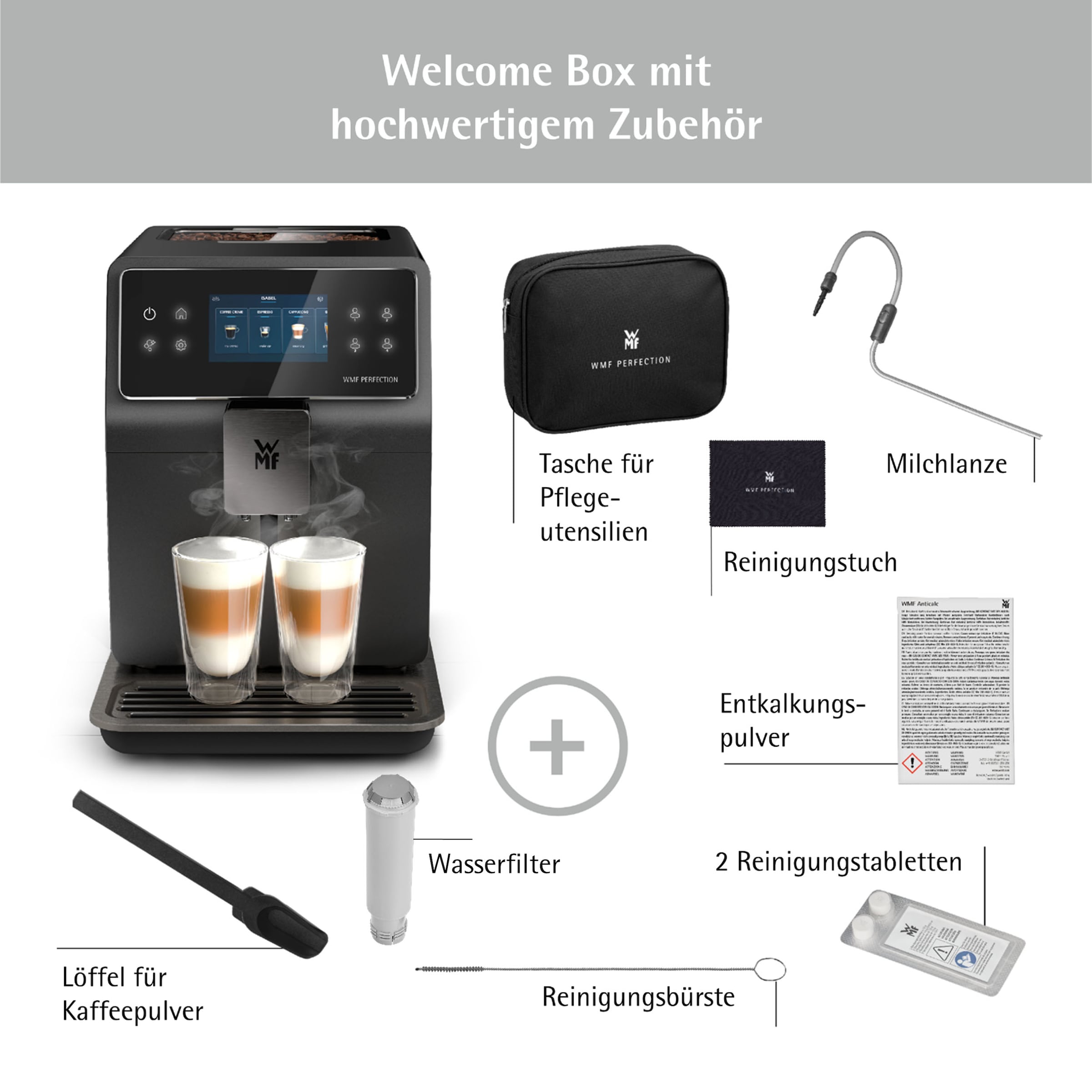 WMF Kaffeevollautomat »Perfection 740 CP820810«, intuitive Benutzeroberfläche, perfekter Milchschaum, selbstreinigend