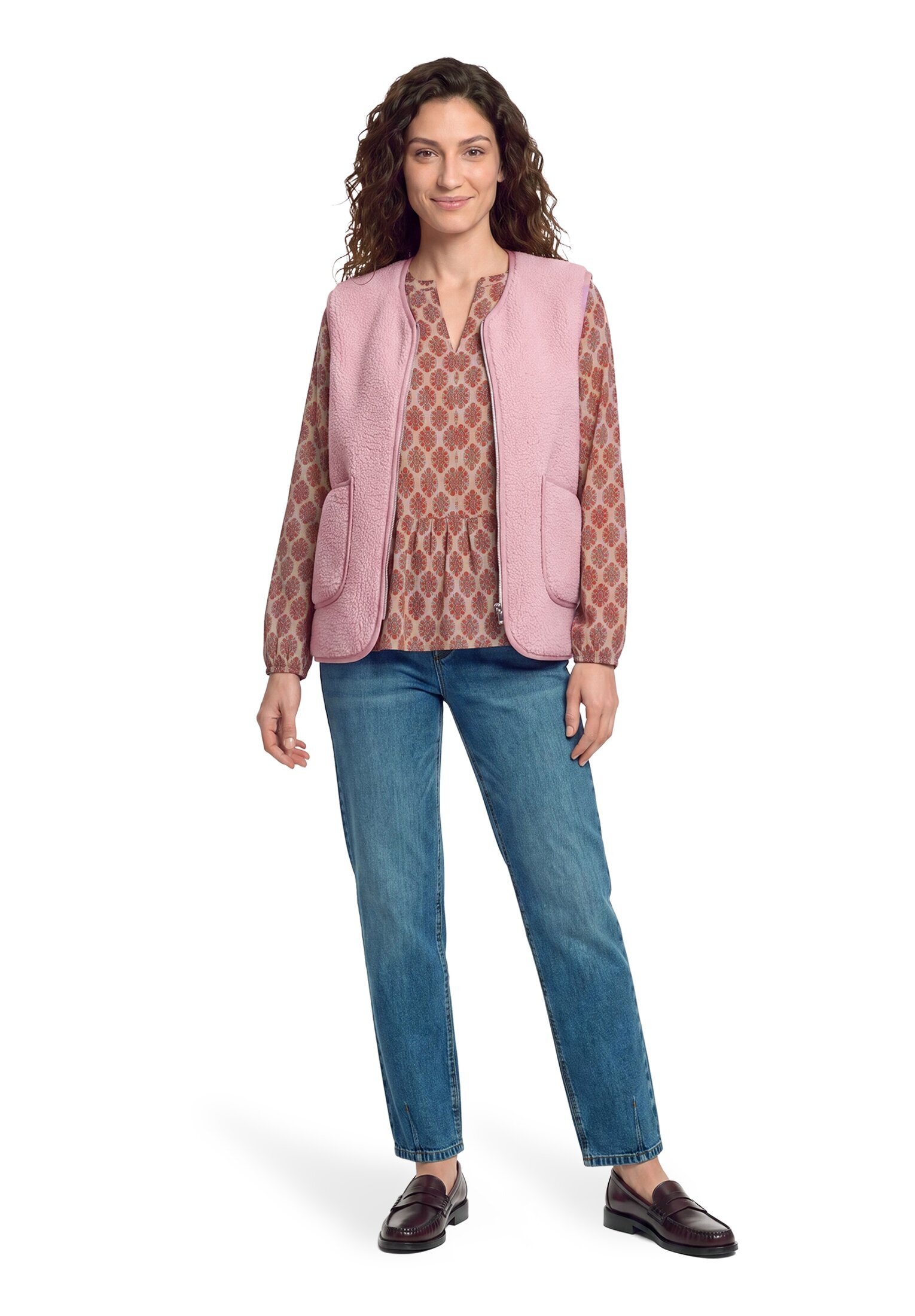 Cartoon Klassische Bluse »Casual-Bluse mit Raffung«