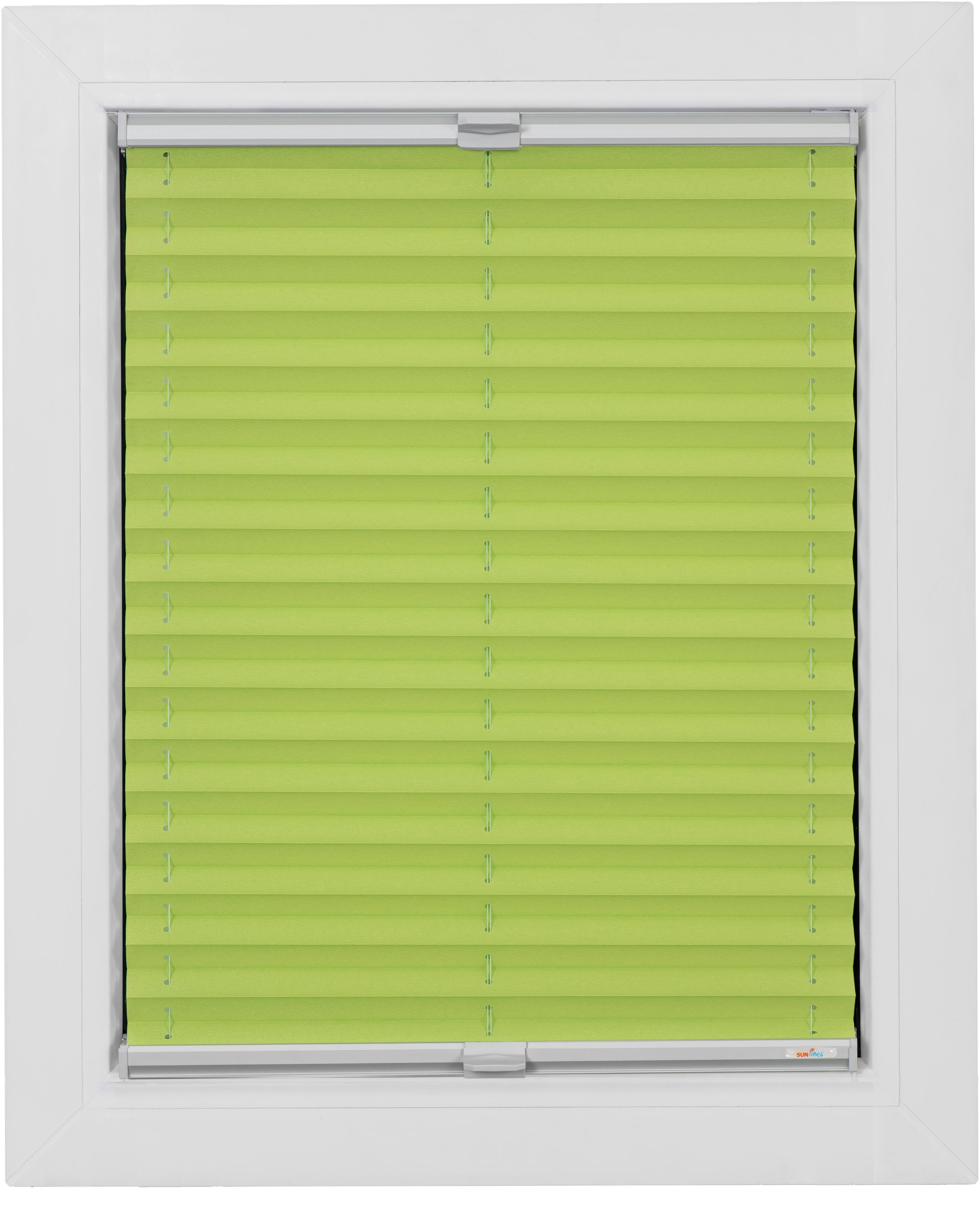 sunlines Plissee »One Size Style Crepe«, blickdicht, mit Bohren, verspannt, Zubehörfarbe grau