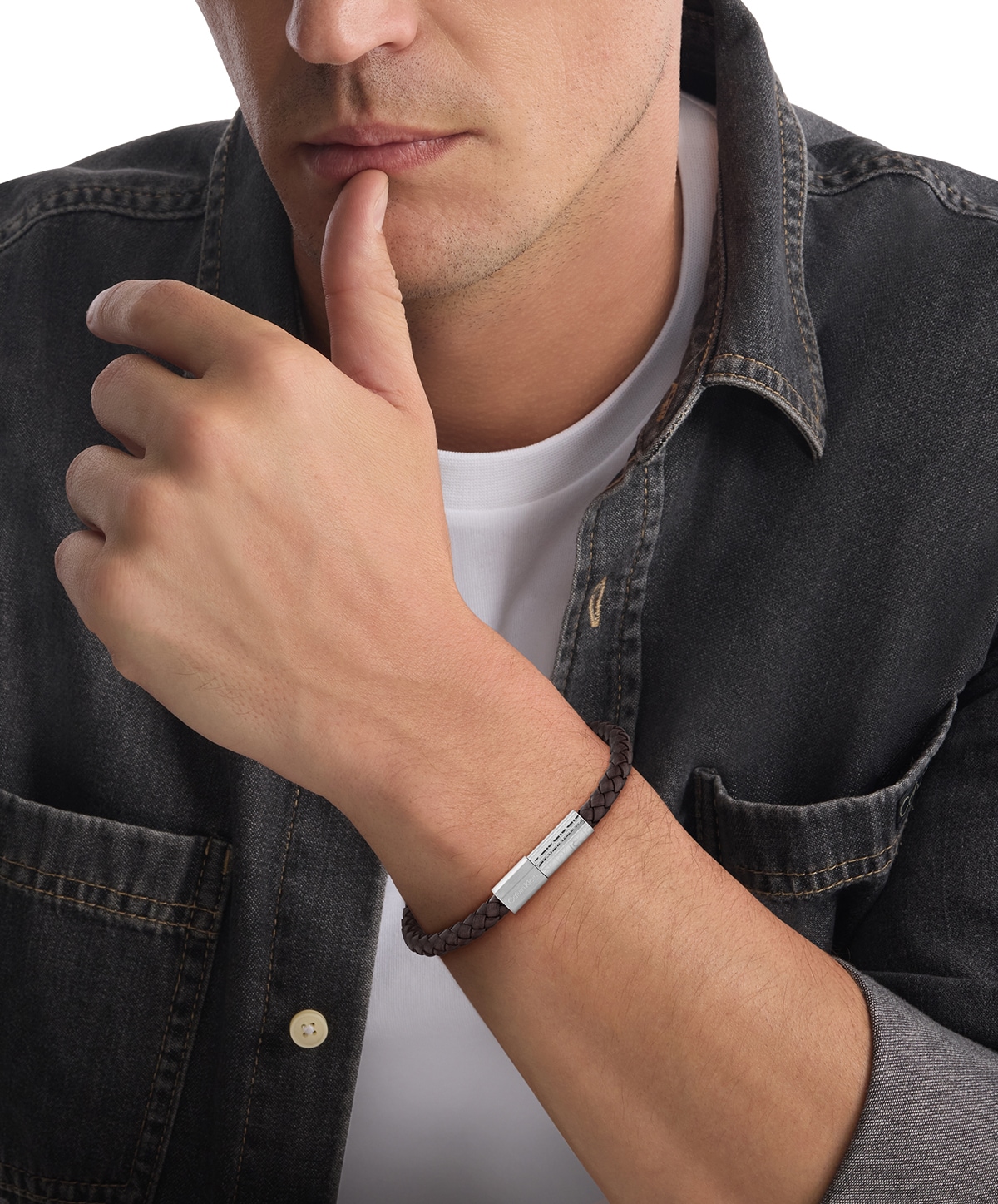 Calvin Klein Lederarmband »INDUSTRIAL FACETS«