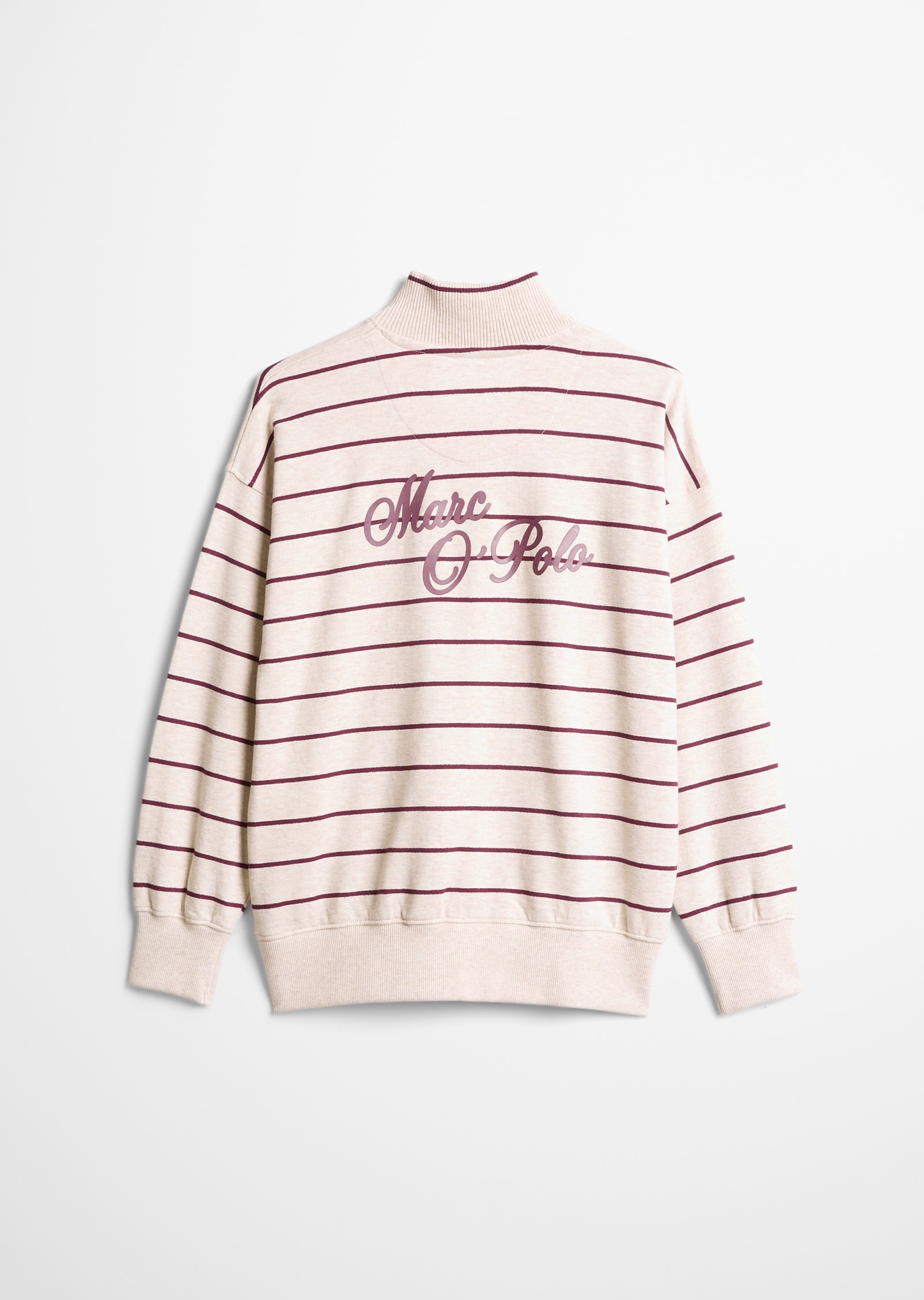 Marc O'Polo Sweatshirt , gestreift, mit gerippten Stehkragen
