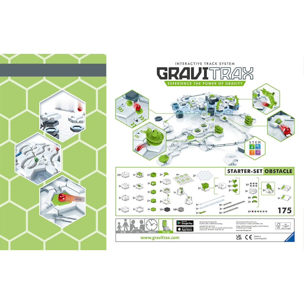 Ravensburger Kugelbahn-Bausatz »GraviTrax Starter-Set Obstacle«