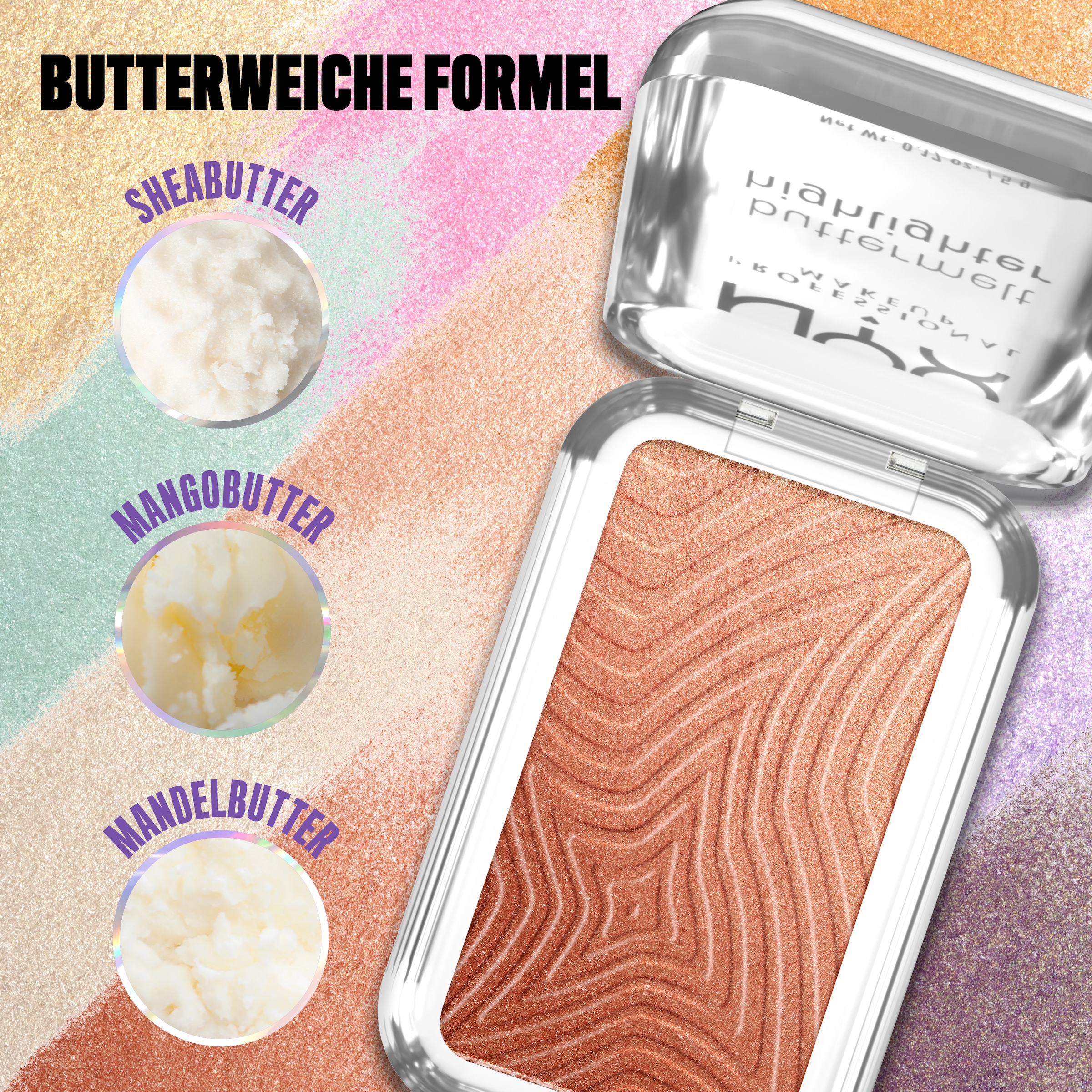 NYX Highlighter »NYX Professional Makeup Buttermelt Highlighter« zaubert einen multidimensionalen Glow in das Gesicht