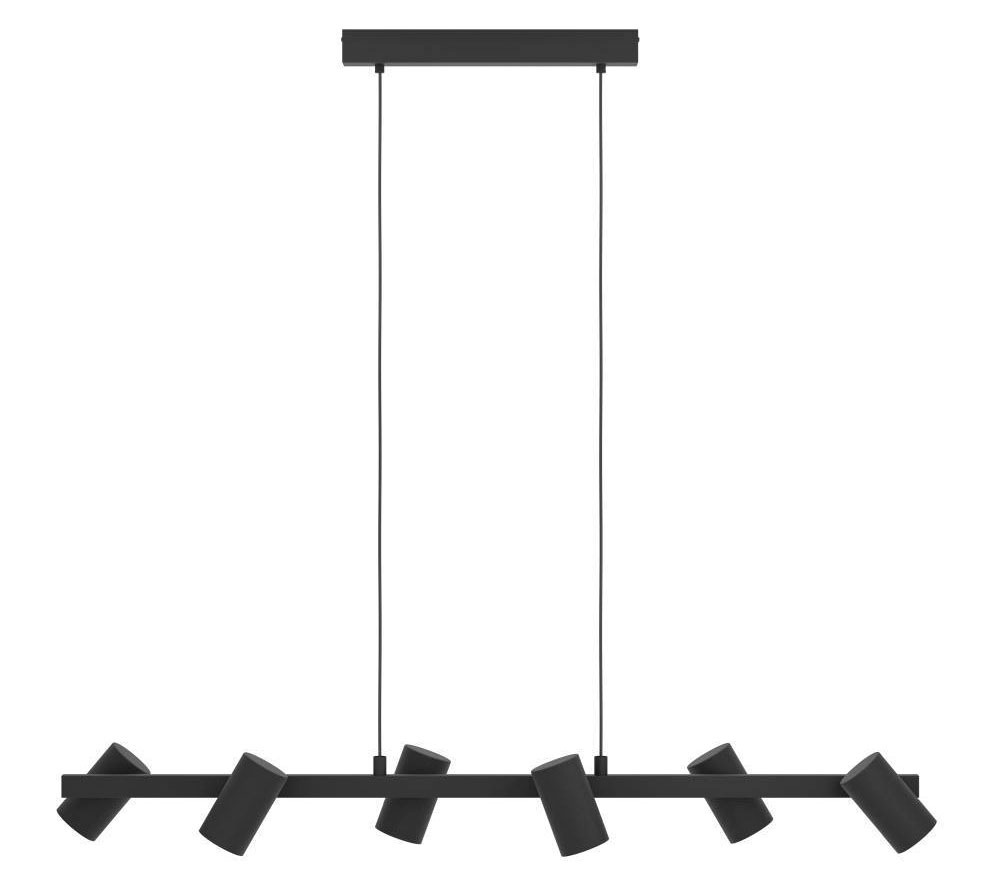 EGLO Hängeleuchte »GATUELA 1 Pendellampe, Stahl, IP20, E14, Esszimmerlampe, Modern, Lampe« E14 1 Stk. Hängeleuchte, L116 x B19 x H110 cm, schwarz, 6X25W exkl.