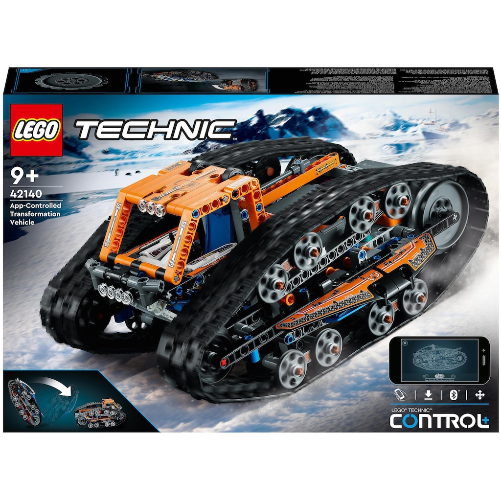LEGO® Konstruktionsspielsteine »App-gesteuertes Transformationsfahrzeug (42140), LEGO® Technic«, (772 St.)