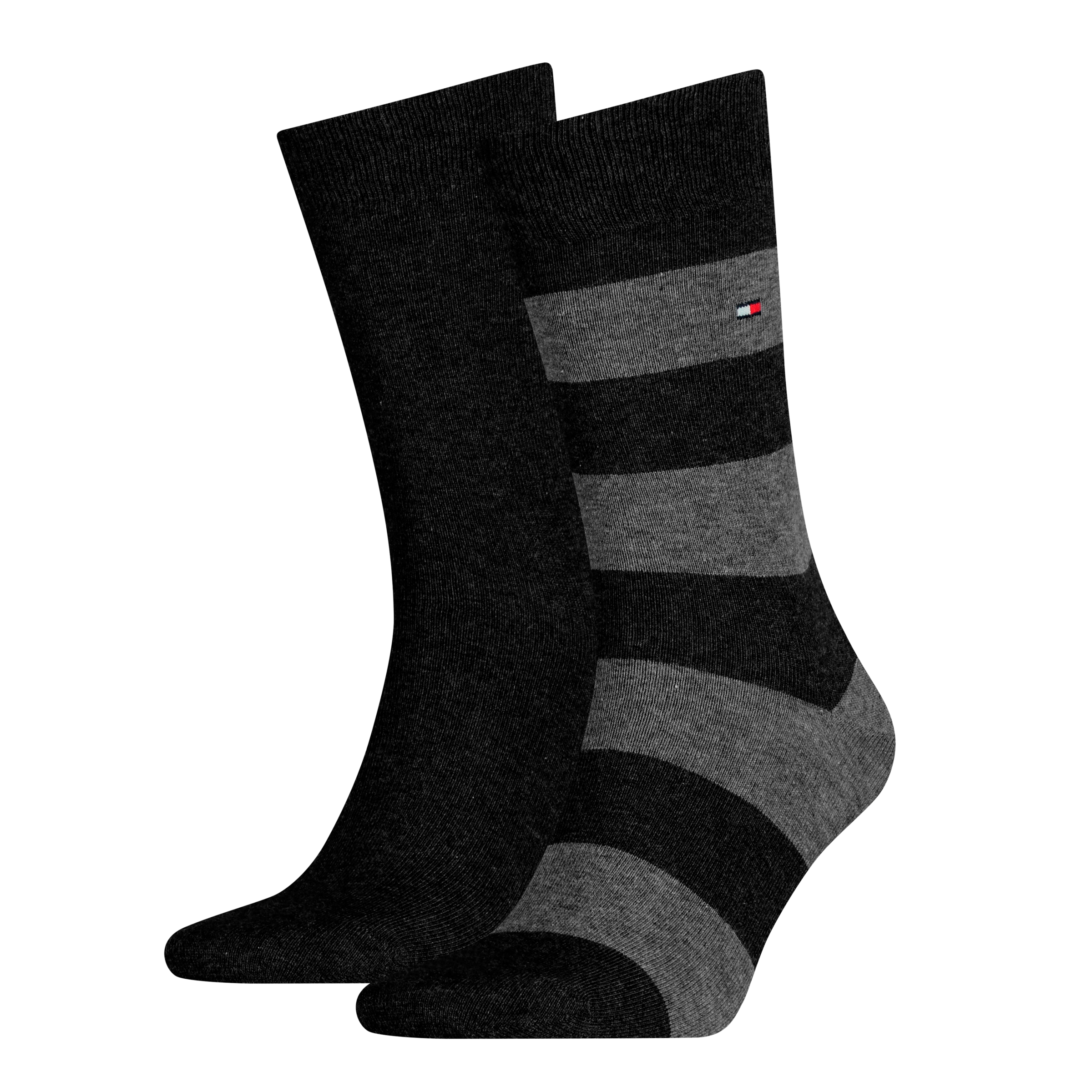 Tommy Hilfiger Socken »TH MEN RUGBY SOCK 2P« 2 Paar, 2 Stk. tlg. mit Rippenstrickbündchen, atmungsaktiv