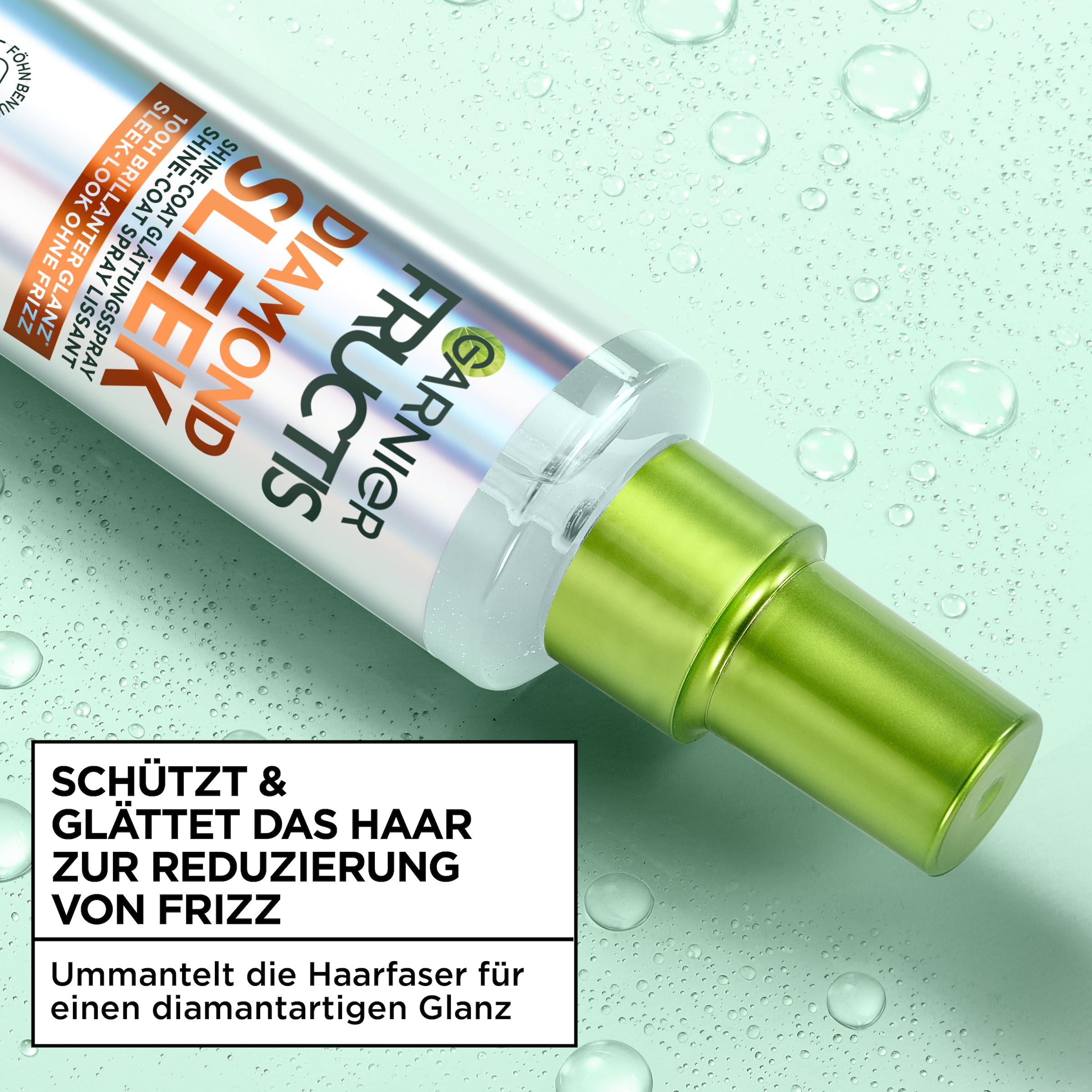 GARNIER Haarpflege-Spray »FRUCTIS DIAMOND SLEEK SHINE-COAT GLÄTTUNGSSPRAY« für glattes Haar, mit Diamond Sleek Shine-Coat Formel, nicht fettend