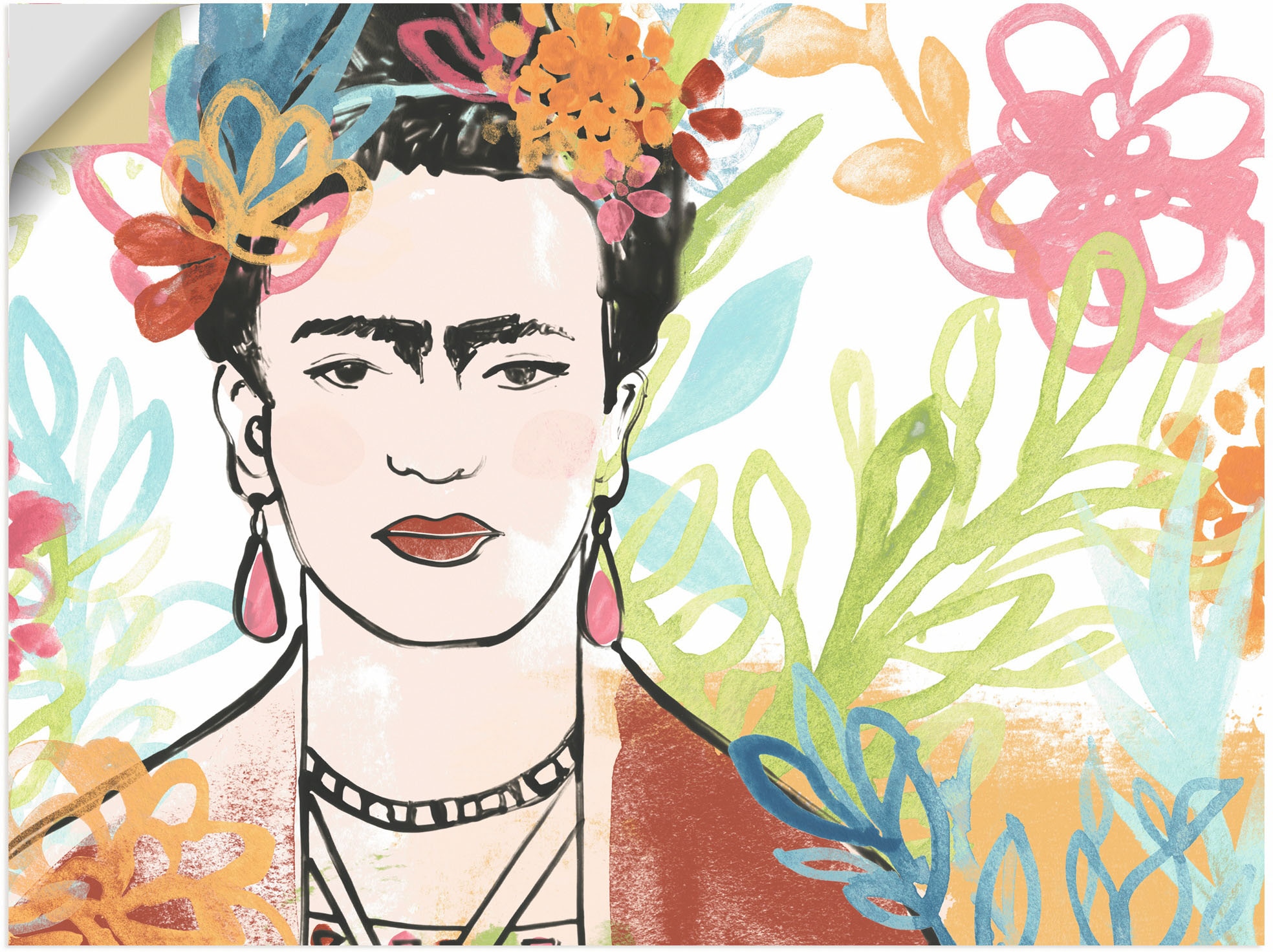 Artland Wandbild von Bilder Poster St.), Frauen, von oder Alubild, A«, OTTO Frida Collection Wandaufkleber versch. (1 bei Größen als Leinwandbild, »Porträt bestellen in