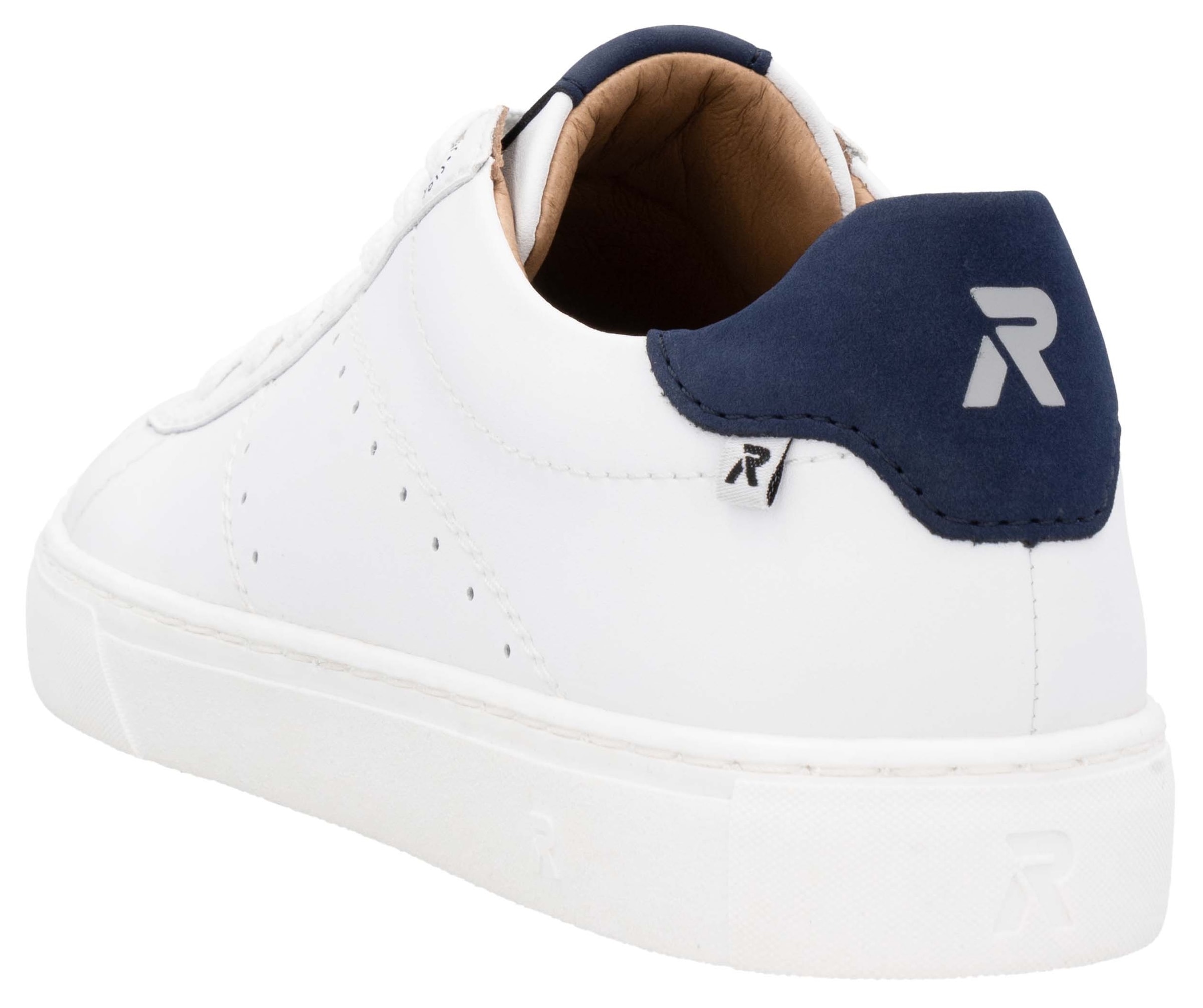 RIEKER Sport Sneaker  mit Leder-Innenfutter, Freizeitschuh, Halbschuh, Schnürschuh