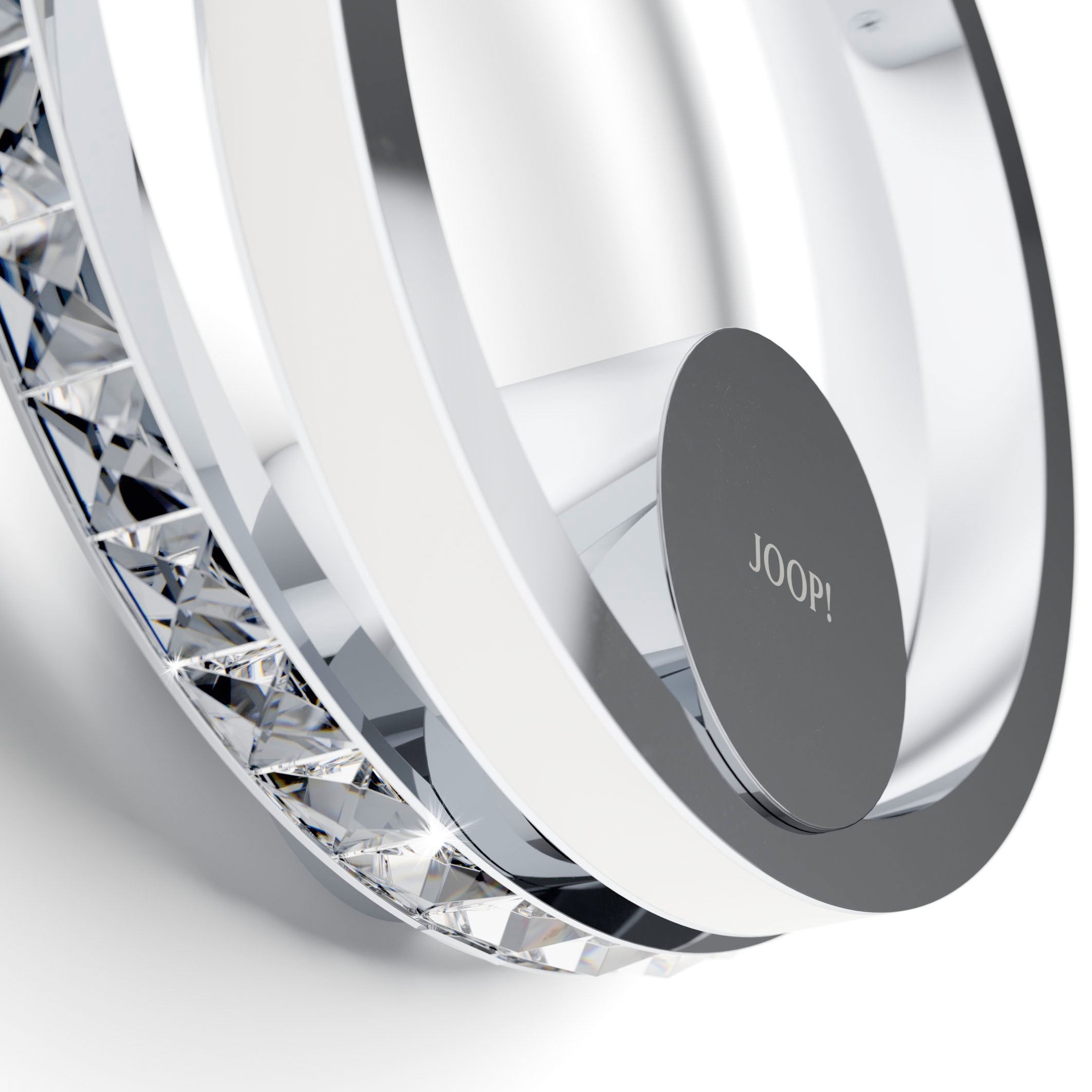 JOOP! LED Wandleuchte »JEWEL LIGHTS«, 2 flammig, Leuchtmittel LED-Modul | LED fest integriert, Wandleuchte in Ringform mit Premium-LEDs in Kristallglas-Optik