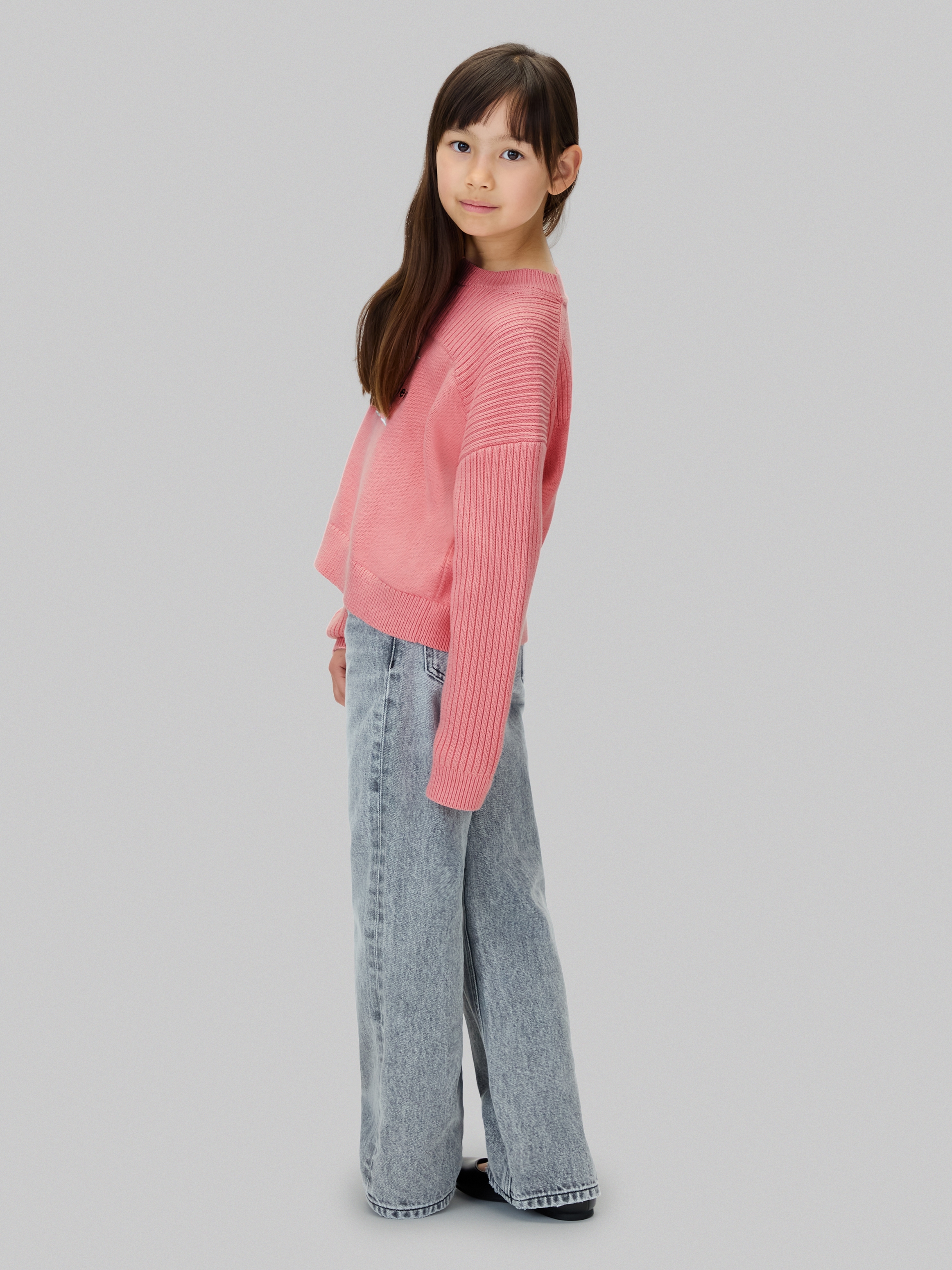 Calvin Klein Jeans Strickpullover »MONOLOGO CN SWEATER«, für Kinder bis 16 Jahre, Logo-Stickerei