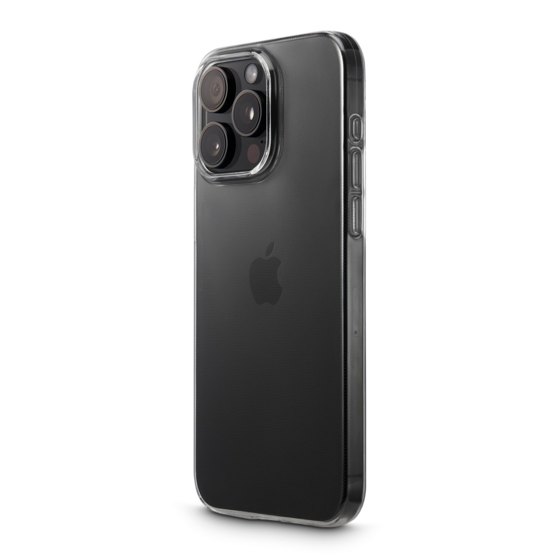 Hama Handyhülle »Handyhülle „Always Clear“ f. iPhone 15 Pro (kratzfest, ohne Vergilben)«, Apple iPhone 15 Pro, Anti-Rutsch-Oberfläche und bezogene Seitentasten