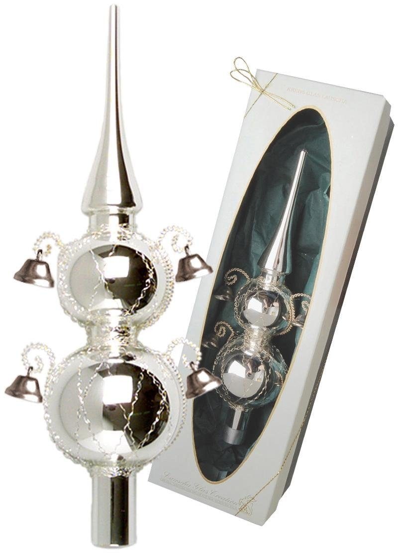 Krebs Glas Lauscha Christbaumspitze Christbaumschmuck«, mundgeblasen bei OTTO Glöckchen, mit Weihnachtsdeko, »Doppelspitze