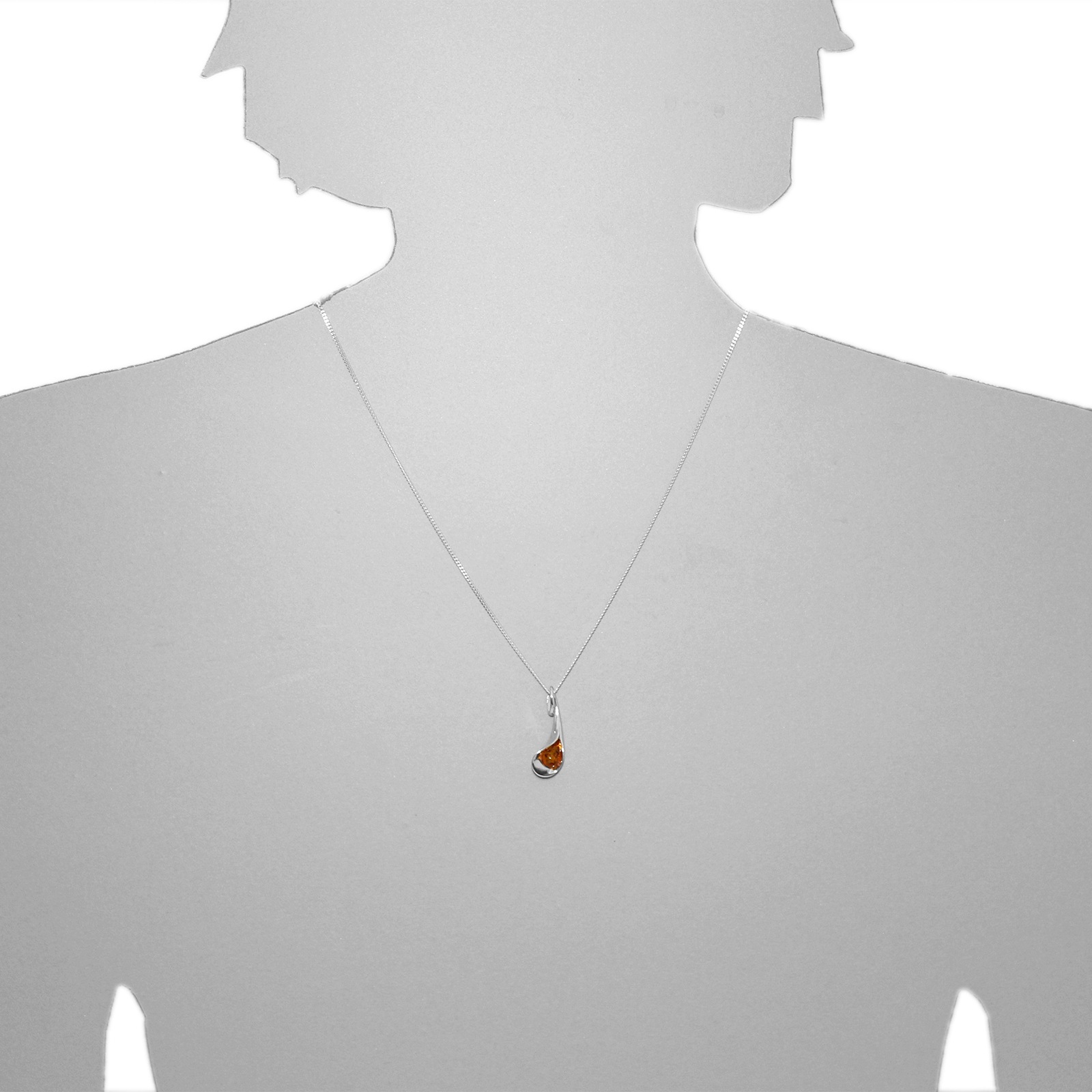 OSTSEE-SCHMUCK Kettenanhänger »- Jeanne - Silber 925/000 - Bernstein«