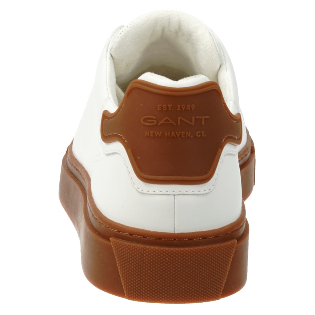 Gant Sneaker »MC JULIEN«, mit kontrastfarbener Sohle, Freizeitschuh, Halbschuh, Schnürschuh