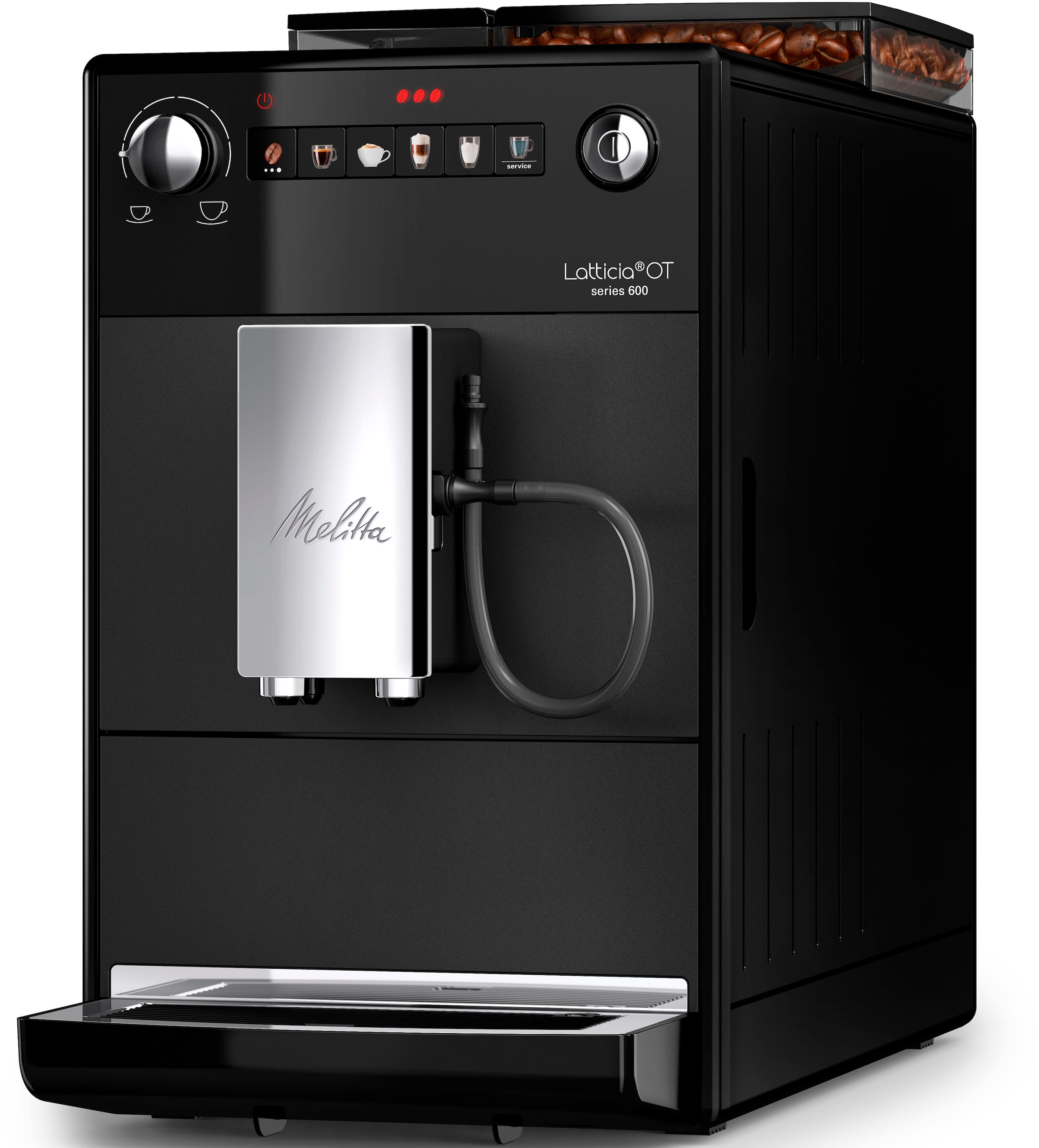 Melitta Kaffeevollautomat »Latticia® One Touch F300-100, schwarz«, kompakt,  aber XL Wassertank & XL Bohnenbehälter jetzt im OTTO Online Shop | Kaffeevollautomaten