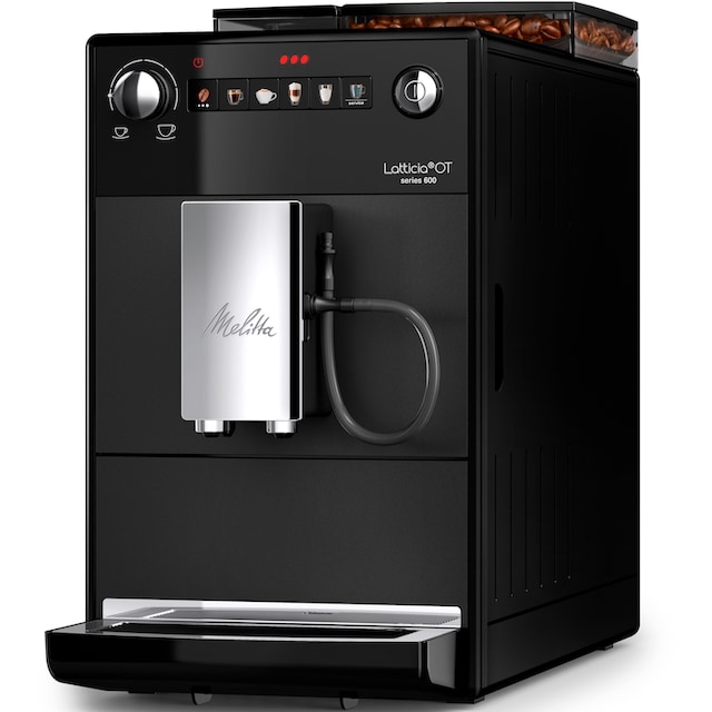 Melitta Kaffeevollautomat »Latticia® One Touch F300-100, schwarz«, kompakt,  aber XL Wassertank & XL Bohnenbehälter jetzt im OTTO Online Shop