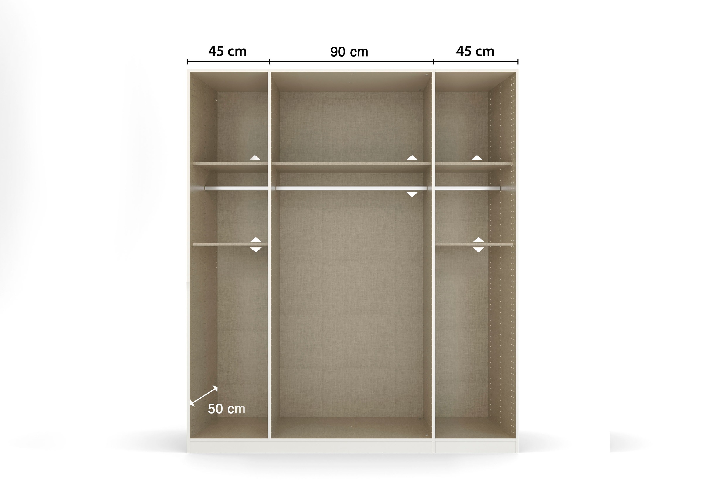 rauch Drehtürenschrank »Kleiderschrank Schrank Garderobe Wäscheschrank TICAO«, (Schubladen in der Höhe variabel positionierbar), mit 2 geräumigen Schubladen, viel Stauraum MADE IN GERMANY