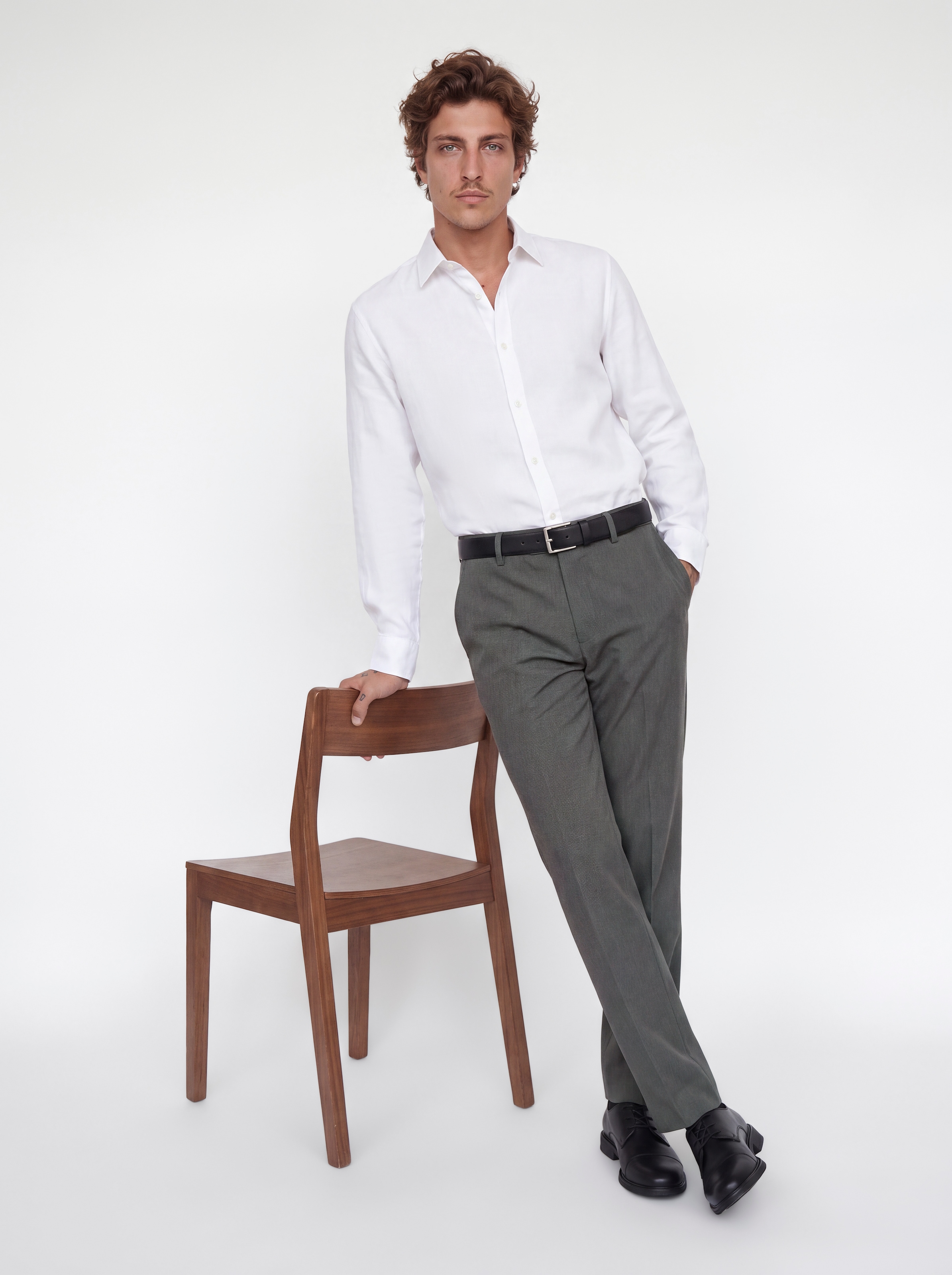 Jack & Jones Anzughose »JPSTBILL TOBY CHINO NOOS«  Materialmix, weit