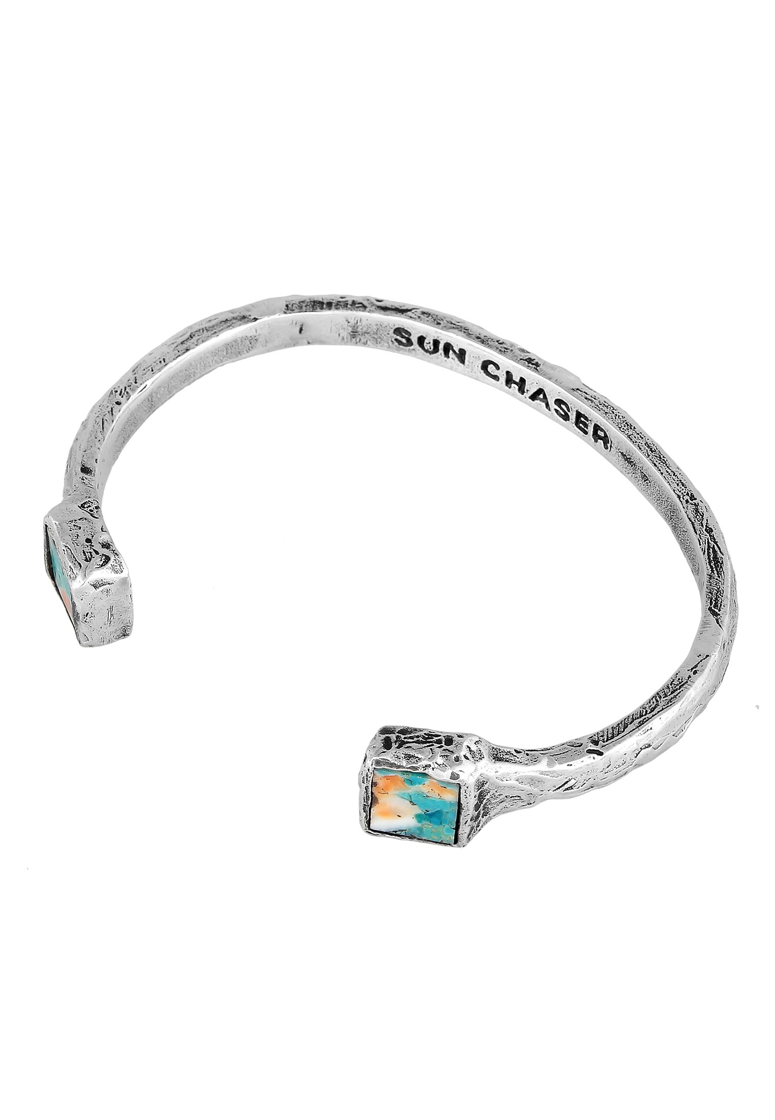 HAZE & GLORY Armkette »Armband Türkis Kupfer Edelstein Armreif - Sun Chaser«