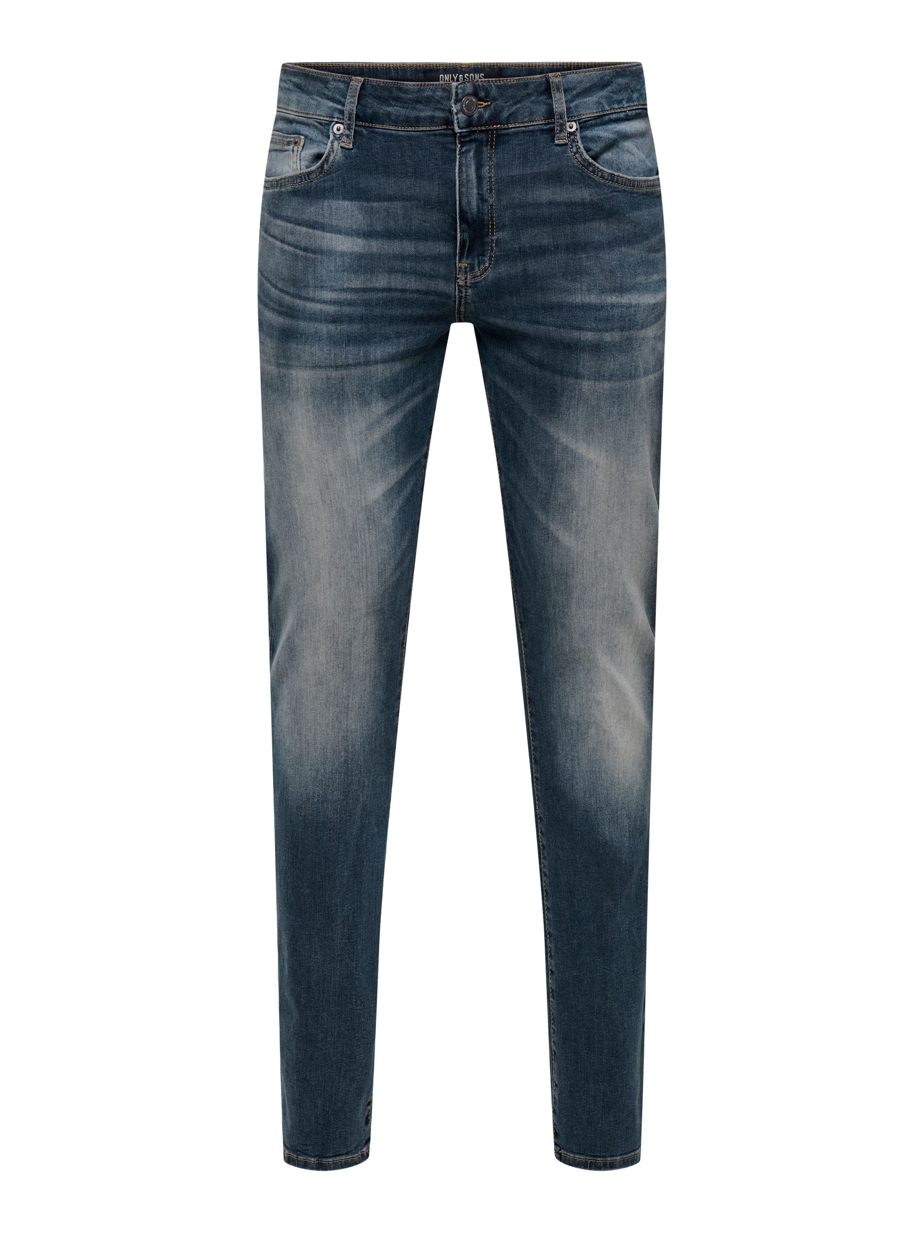 ONLY & SONS Slim-fit-Jeans »ONSLOOM SLIM EBONY 0366« mit niedriger Taille, sehr elastischer Denim