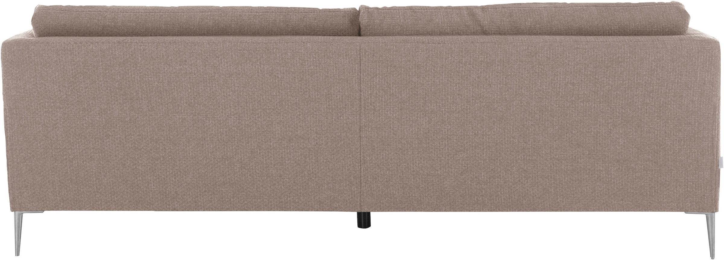 TRENDMANUFAKTUR 2,5-Sitzer »Chilltime, elegant und bequem, Komfortsitzhöhe 46cm, Breite 237cm«, mit eleganter Kreuznaht in den Rückenkissen, Breite 237 cm