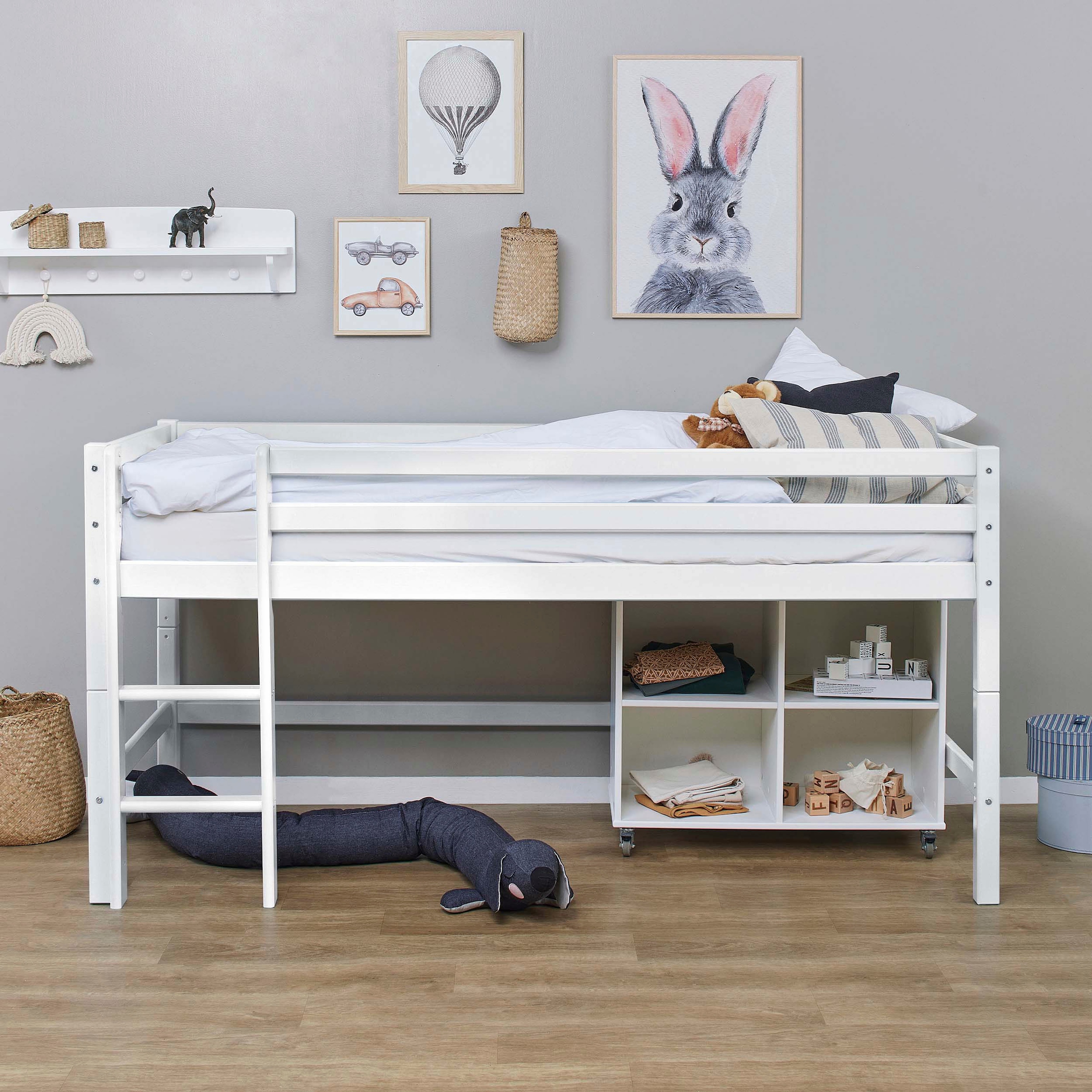 Hoppekids Hochbett »ECO Dream MY COLOR« Set, Bett,  90x200, umbaubar in Einzelbett, 4 Farben