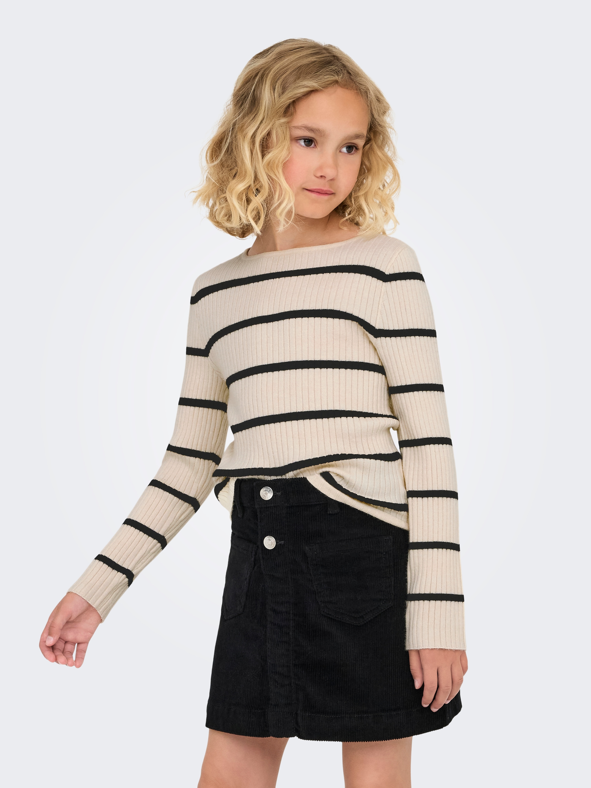 KIDS ONLY Strickpullover »KOGIBI LS RIB BOATNECK CP KNT«