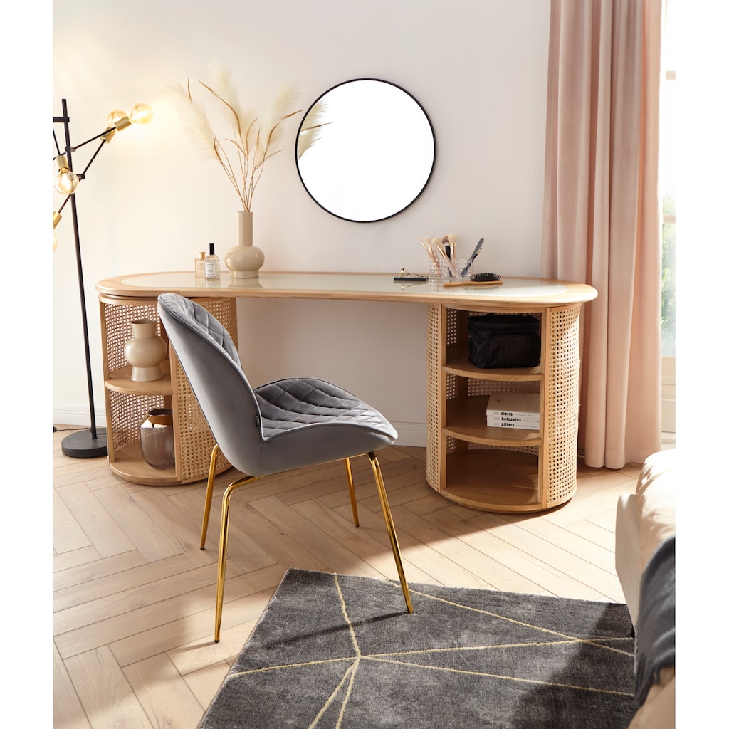 Leonique Teppich »Lucie«, rechteckig, 12 mm Höhe, modernes Marmor Design, Wohnzimmer