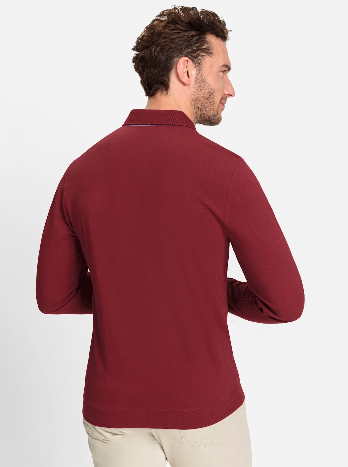 Marco Donati Poloshirt »Langarm-Poloshirt«, (1 tlg.)